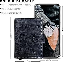 Buy HIDE & SKIN Black Genuine Leather Unisex RFID Protected Card