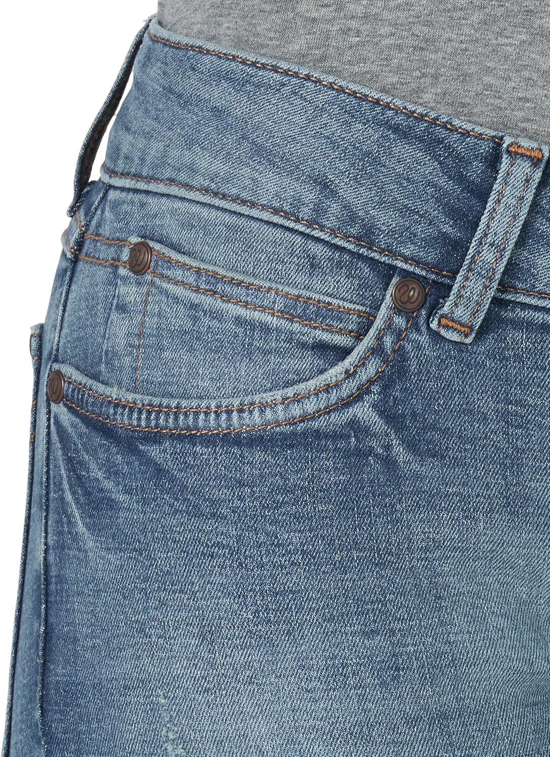 Wrangler Women’s Cash Mid Rise Vented Hem Ultimate Riding Jean