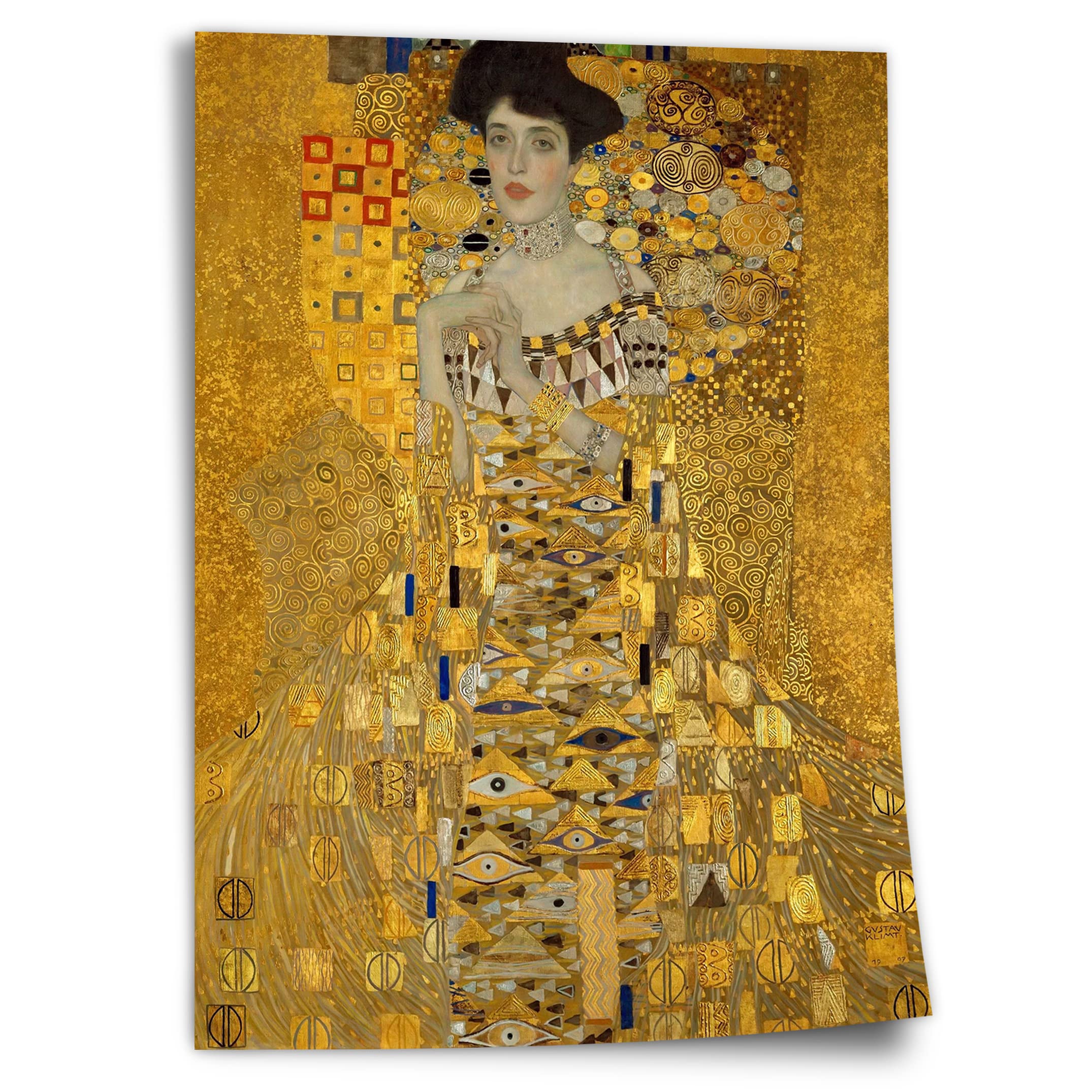 Printistico Gustav Klimt Poster: Adele Bloch-Bauer I (1907), Unframed Art Print, Mural - A4, A3, A2, A1, A0, Xxl - Living Room, Bedroom, Kitchen, Decoration