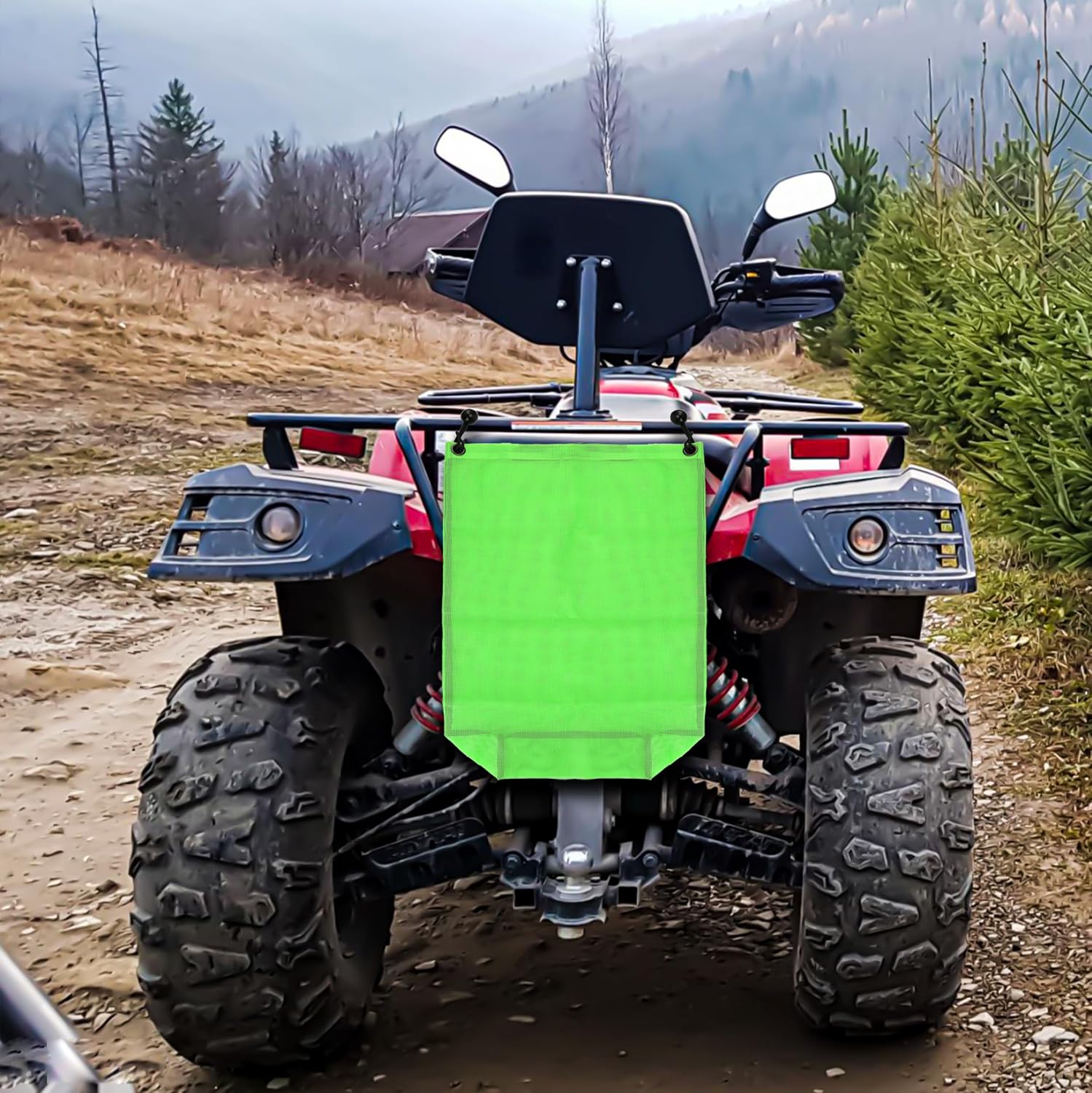 BuleVina UTV ATV Trash Bag Sack – Portable Mesh Garbage Tote for Off-Road, Beach, Pickup – Universal Compatible with SUV – Reusable, Tear-Resistant Storage Cart