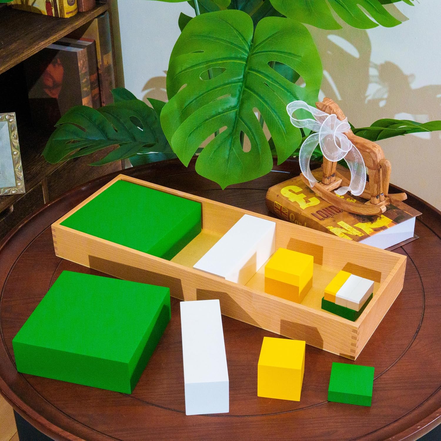 Premium Montessori Power of 3 Cubes: 21-inch Tripling Math Manipulatives | Solid Beechwood Fraction & Geometry Learning Materials for Kids Ages 5-8 image 4