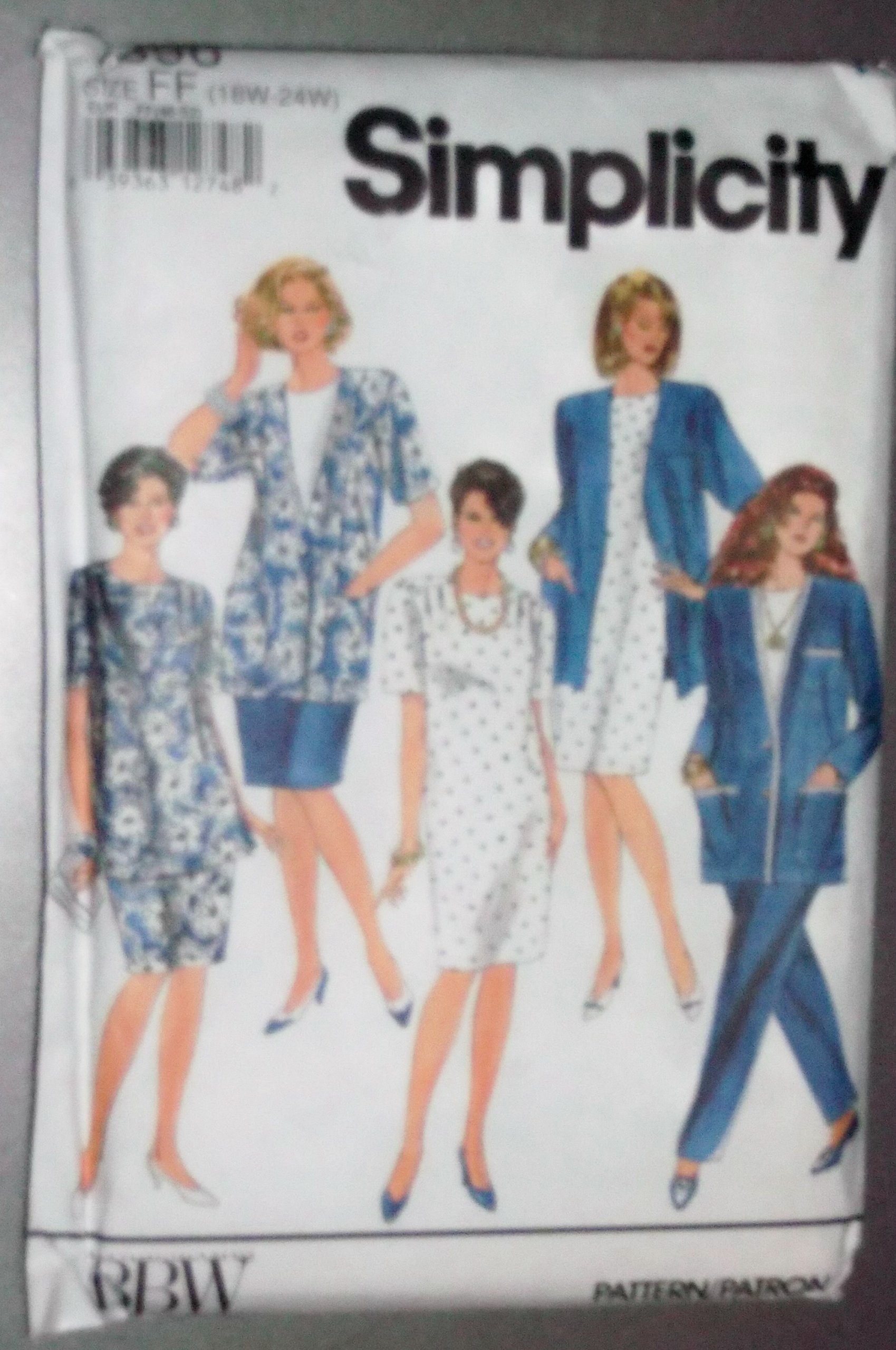 Patron jupe pantalon grande taille Simplicity 7896 pour ajustement parfait