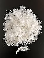 Vista 4 de Gran cantidad de plumas rosas, plumas de pato y de ganso blancas, relleno de plumas para almohada, ropa de cama, bricolaje, estándar de EE. UU.