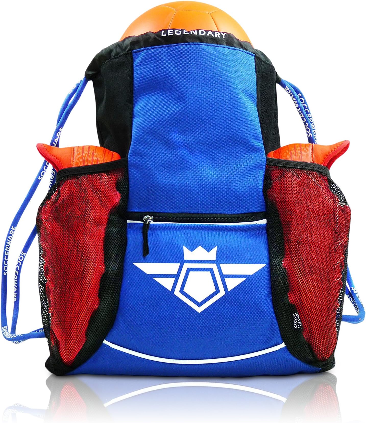 Soccer Bag Backpack - Youth & Kids, Organize Sports Gym Equipment - Boys Girls