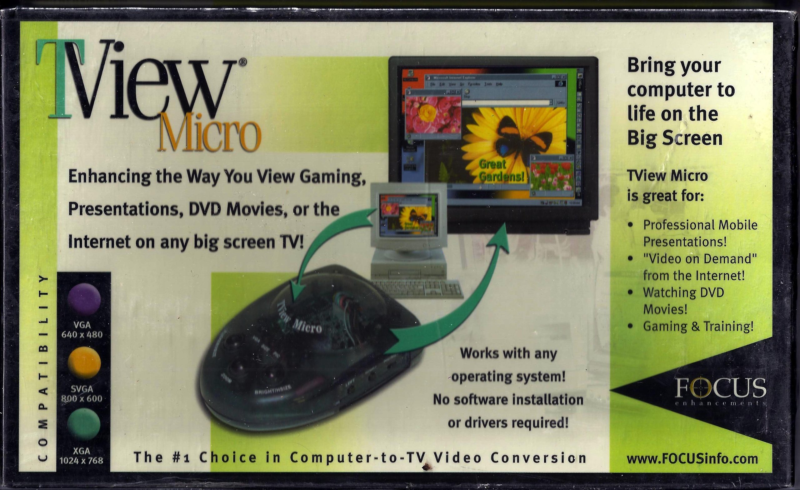 TView Micro PC-to-TV Scan Converter