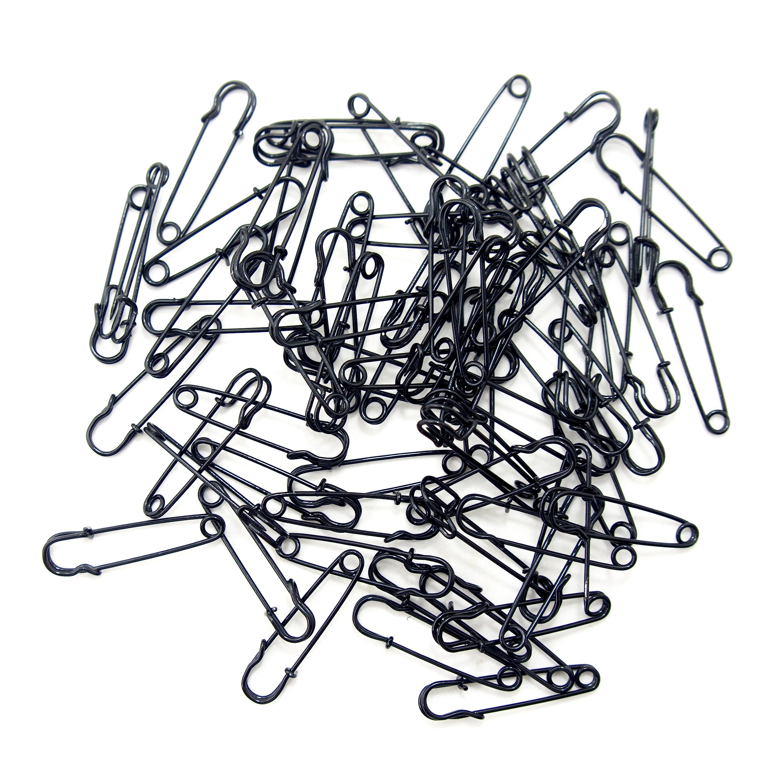 Épingles à kilt noires HAND de 38 mm en lot de 50 pièces pour couture