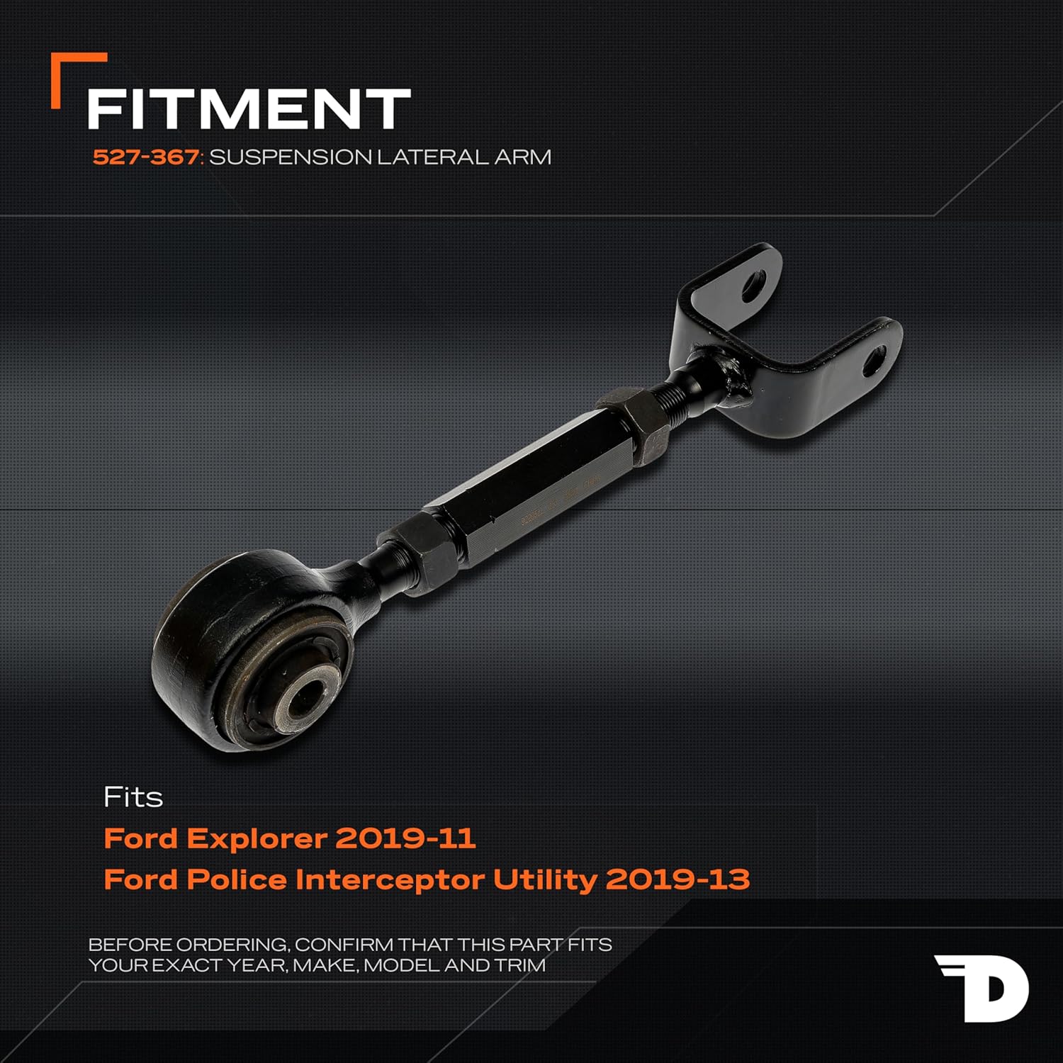 Dorman 527-367 Rear Upper Forward Alignment Adjustable Lateral Link Compatible with Select Ford Models (OE FIX)