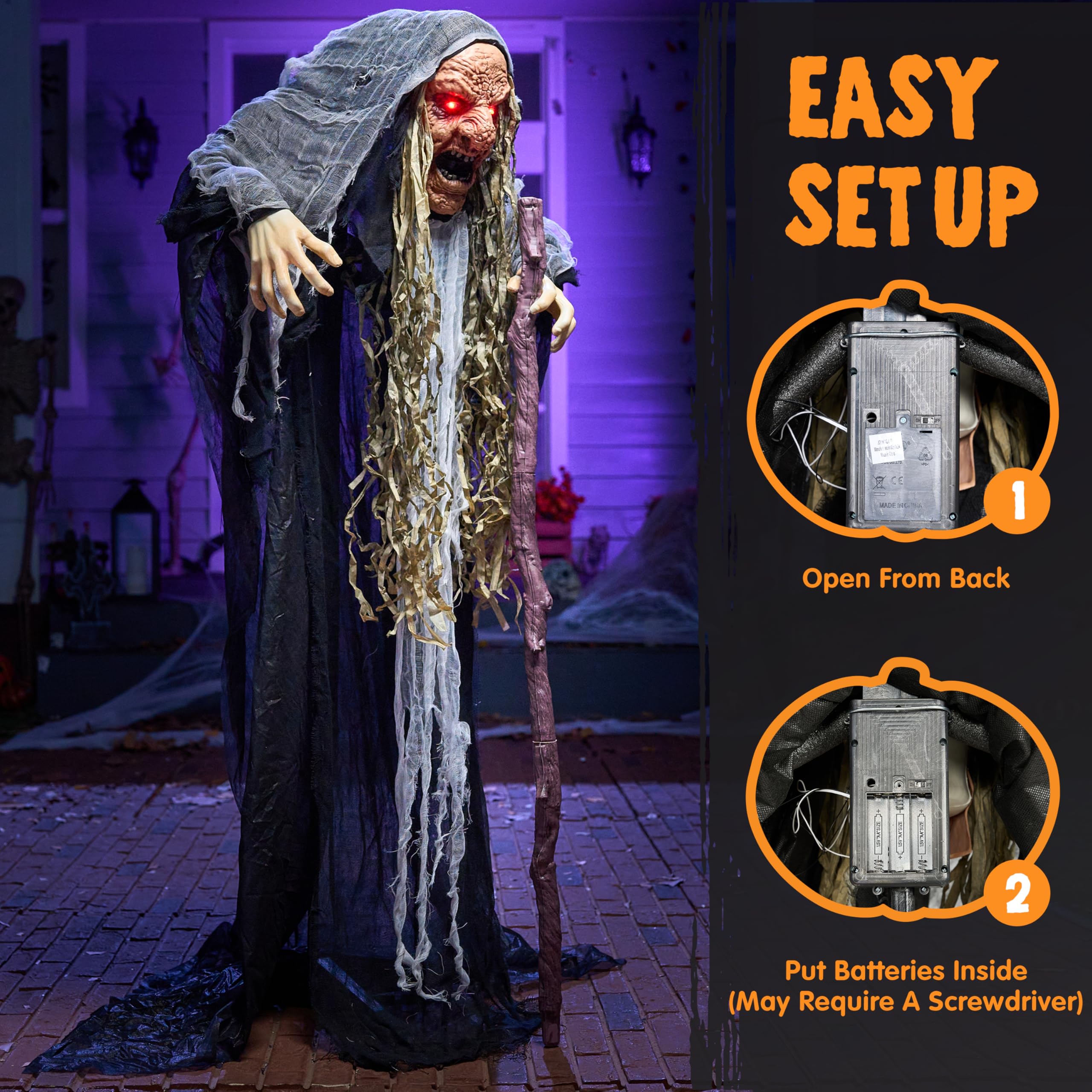 Amazon.com: JOYIN 62” Halloween Decorations Outdoor