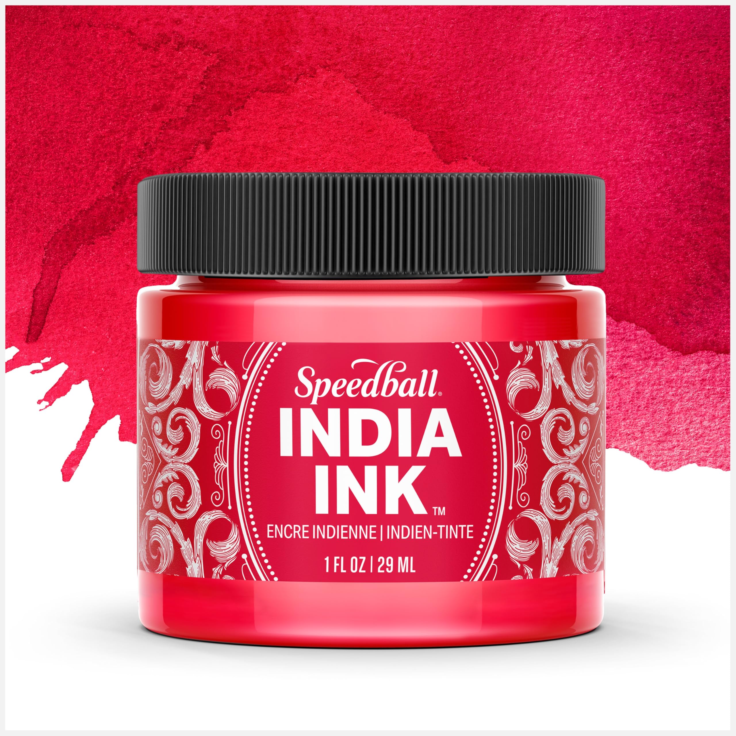 Speedball India Ink, Ruby, 1-Ounce