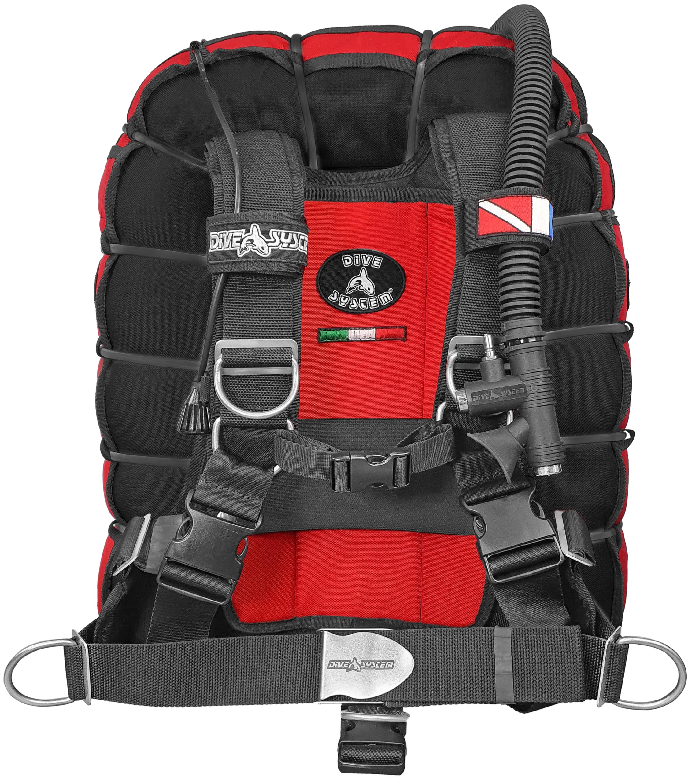 DiveSystem - Fly Tech - Stab de plongée avancé, Rouge, L/XL