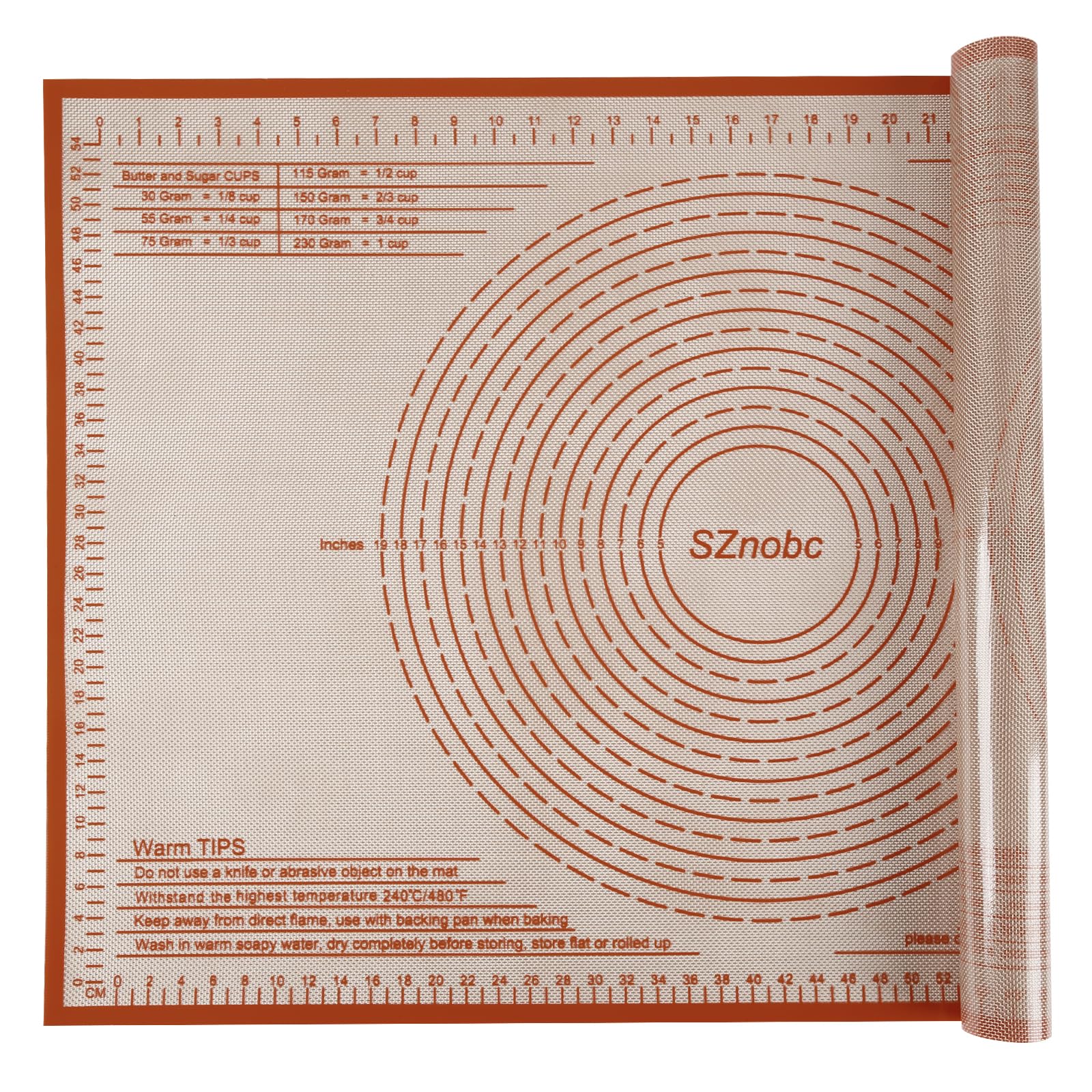 SZNOBC 36x24 Inch Silicone Baking Mat