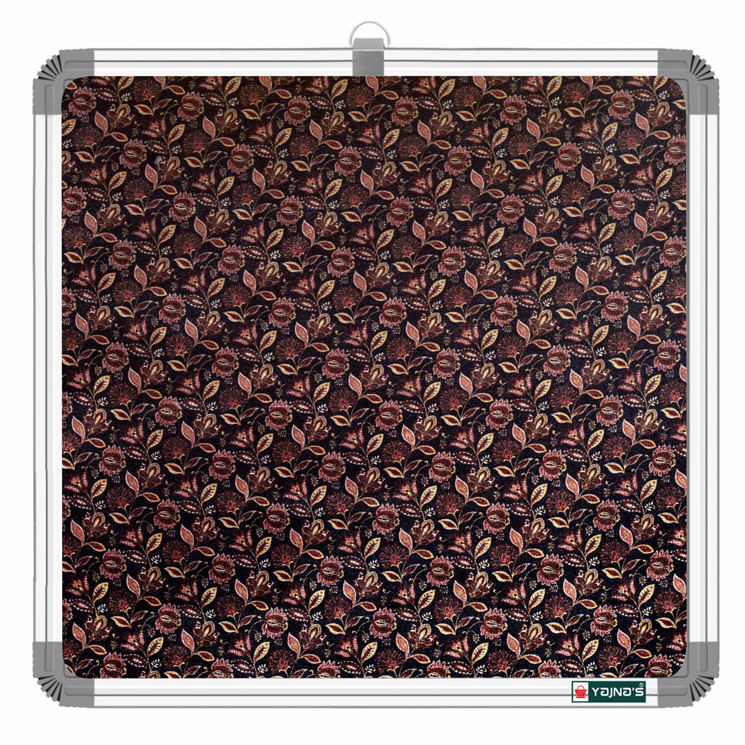 YAJNAS® 28x28 CM Premium Material Lotus Leaf Designed Notice Board/Pin-up Board/Soft Board/Bulletin Board/Pin-up Display Board for Study Room, Home, Office & School Use