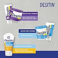 Vista 7 de Crema para sarpullido de pañal Desitin de fortalecimiento máximo para bebés, 40% de óxido de zinc, hipoalergénica sin parabenos ni colorantes