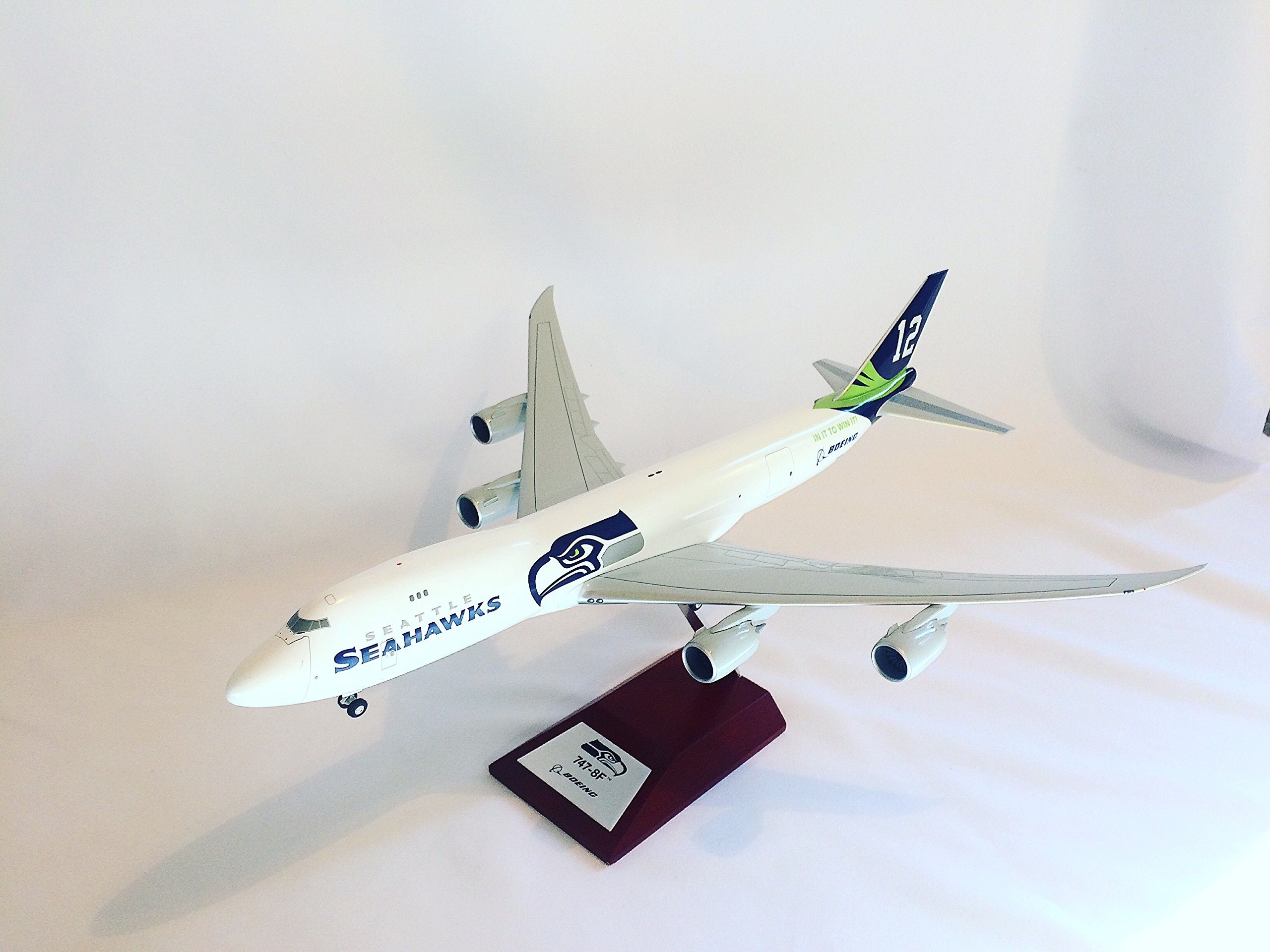Seattle Seahawks 747 Spirit of 12s Airplane Model 1/200 Rare
