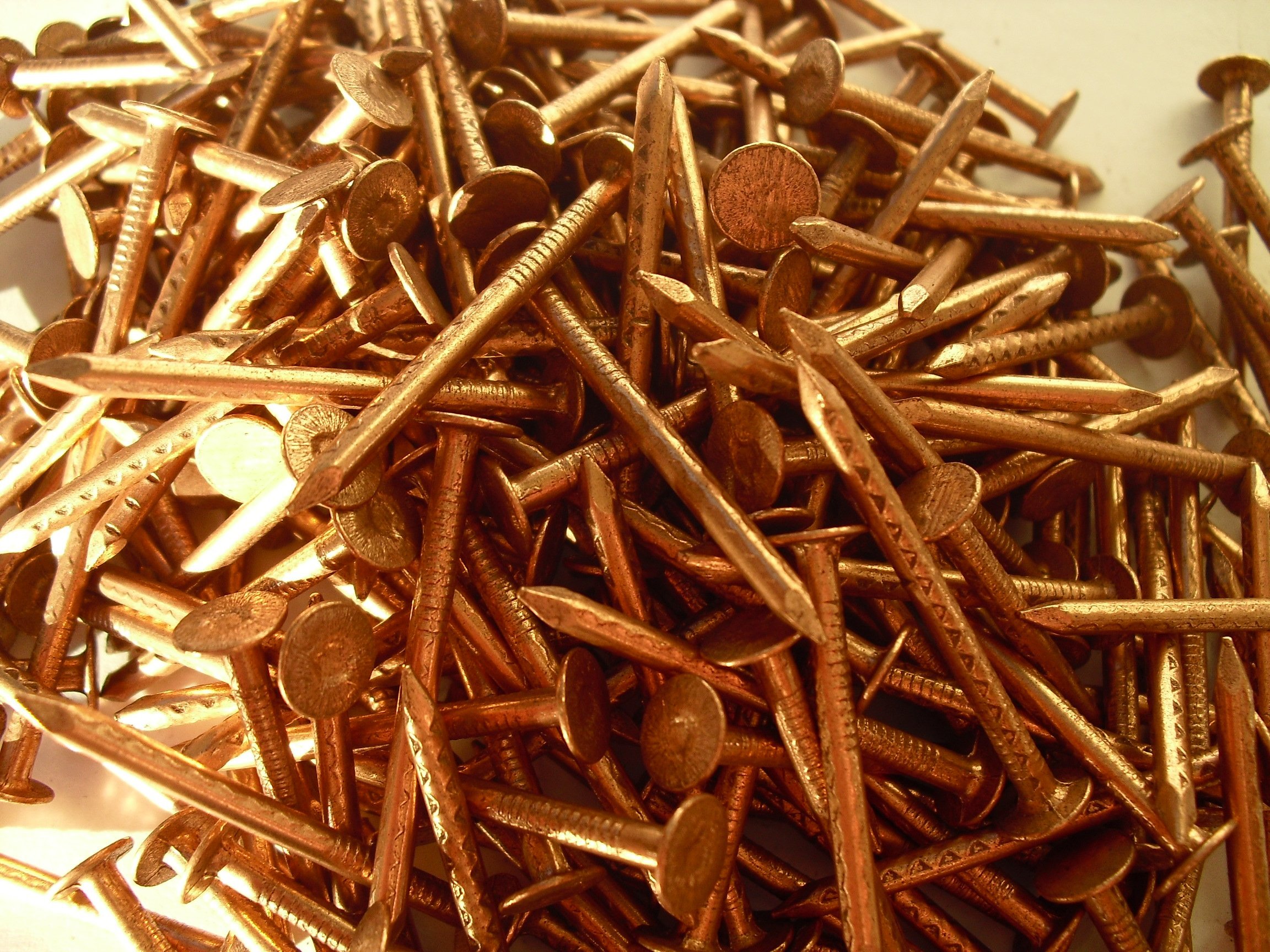 30 x 3.35mm Copper Clout Nails, 1kg