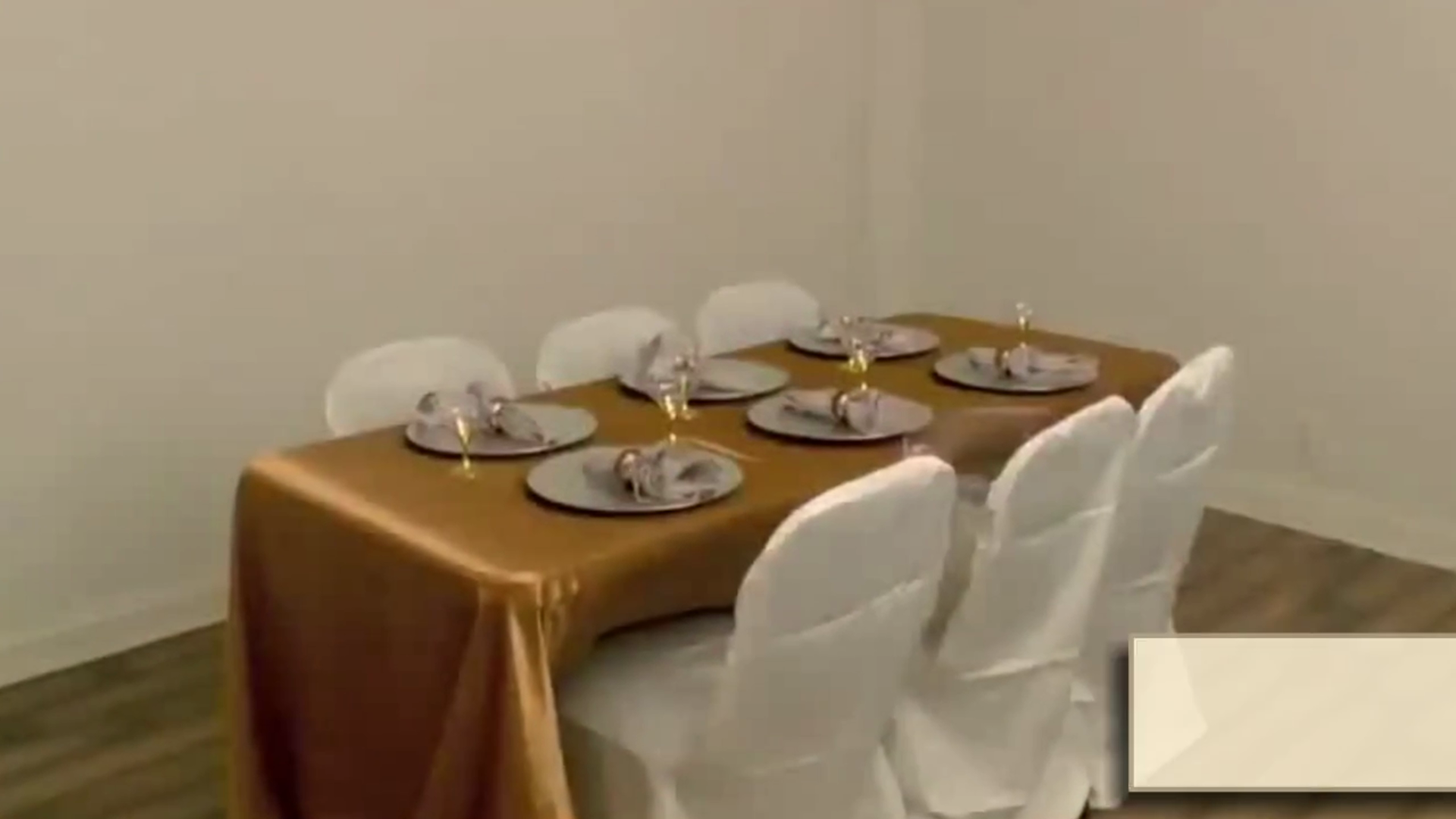 Set de 12 Platos Cargadores Dorados de 13 pulgadas miniatura 7