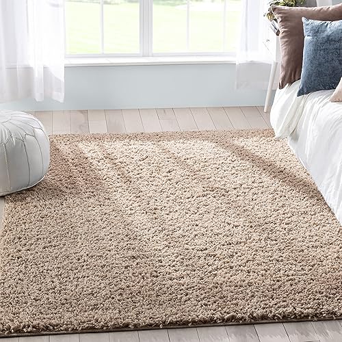 Miniatura 2 de Well Woven Elle Basics Emerson Shag Tapete texturizado de área azul oscuro 6 x 9 67 x 96