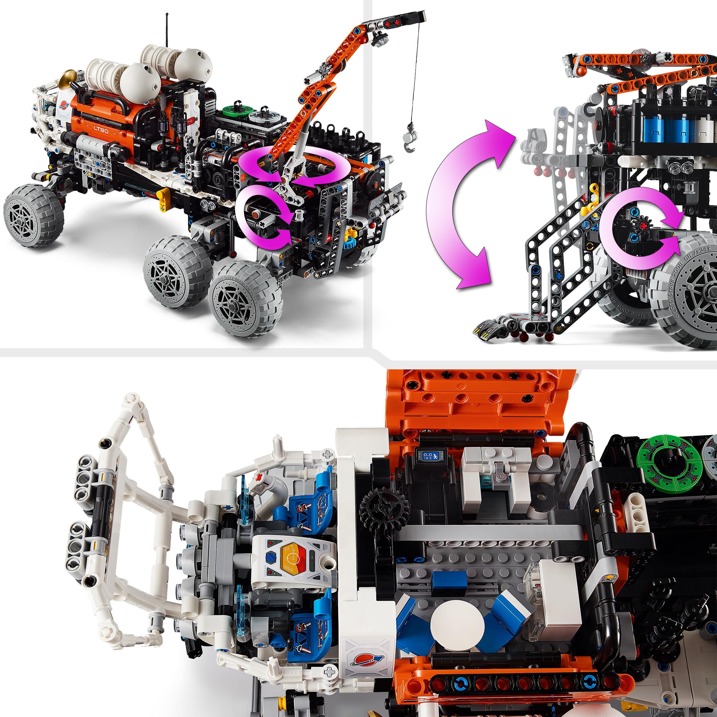 LEGO Technic Marsjański łazik eksploracyjny, Nauka o Kosmosie dla Dzieci, Zabawka Edukacyjna do Zbudowania dla 11-latka, Chłopca i Dziewczynki, Pomysł na Kreatywny Prezent Inspirowany NASA, 42180