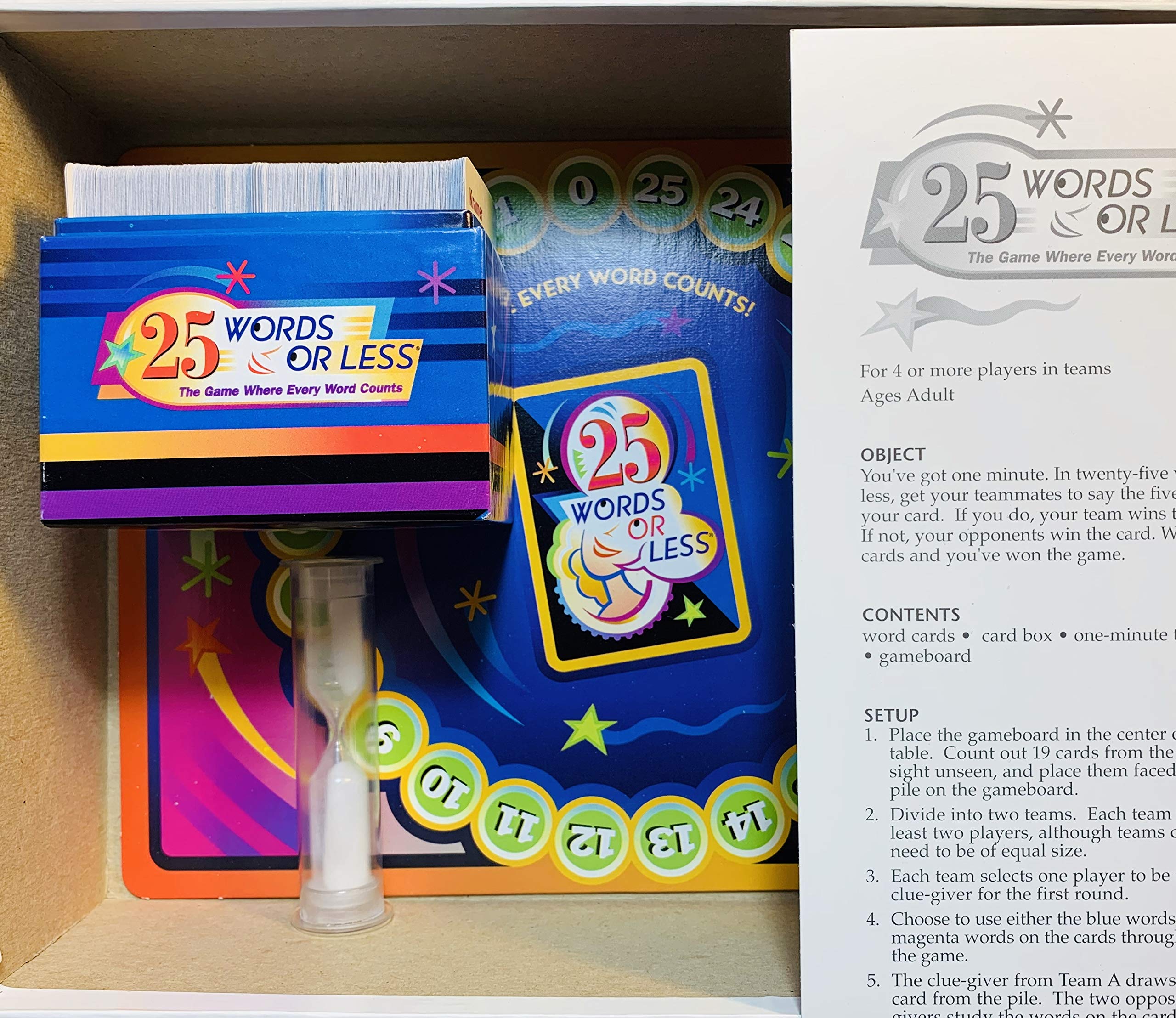 Hasbro 25 parole o less; The Game Where Every Word Counts by