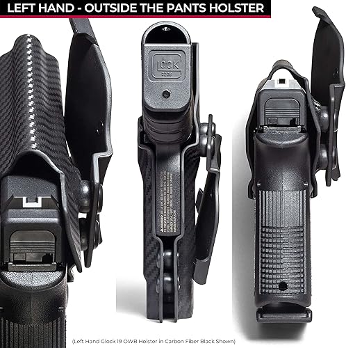 Miniatura 6 de Óptica redondeadaRMR Cut OWB Paddle KYDEX Holster  Retención 'Posi-Click'  Ajuste personalizado  Inclinación ajustable  100% fabricado en Estados