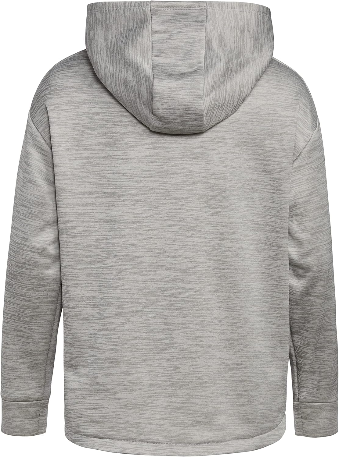 adidas girls Long Sleeve Mélange Hooded Fleece Pullover