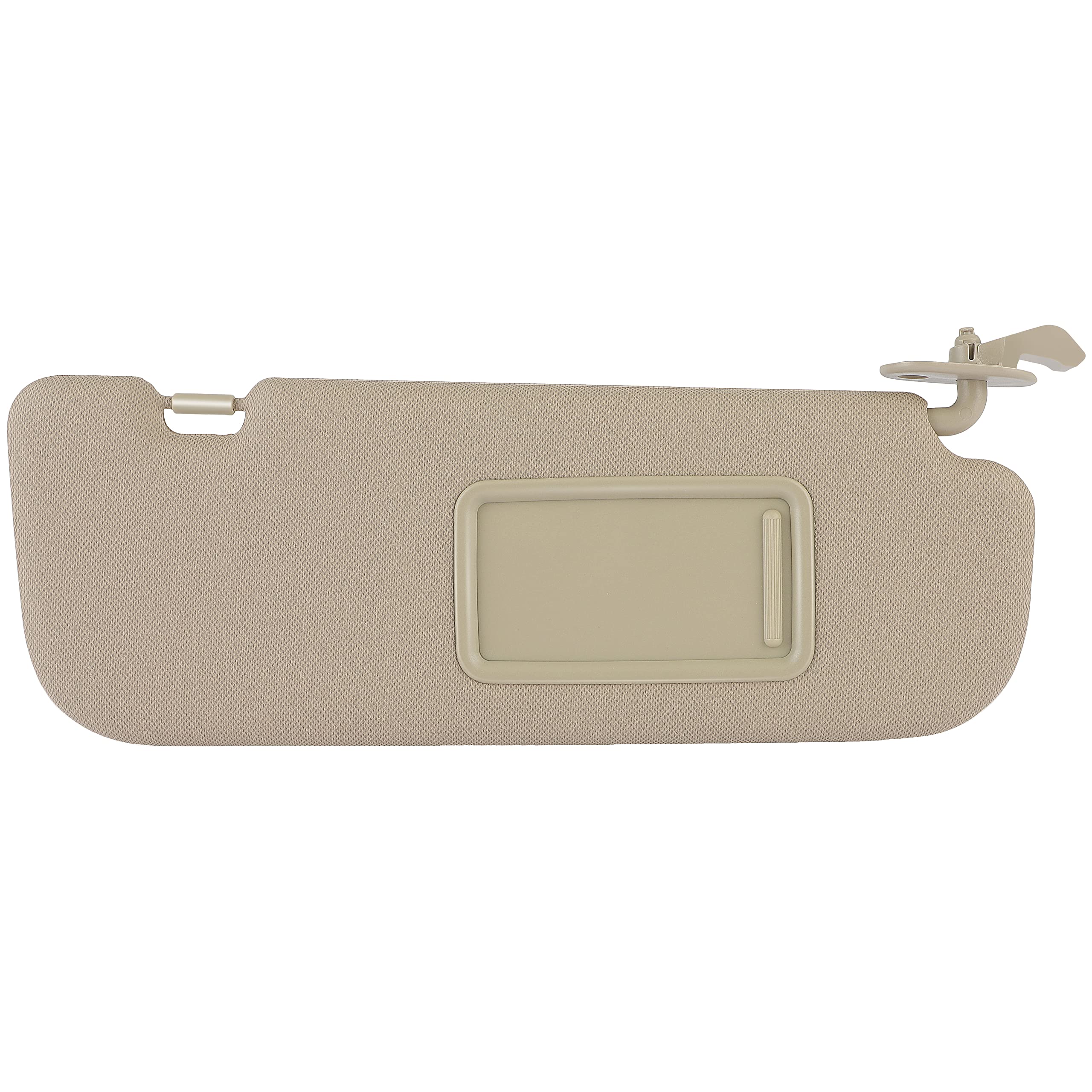 SCITOO Right Passenger Side Beige Car Sun Visor Assembly Replacement fit for 2011-2015 for Hyundai Elantra Without Sunroof