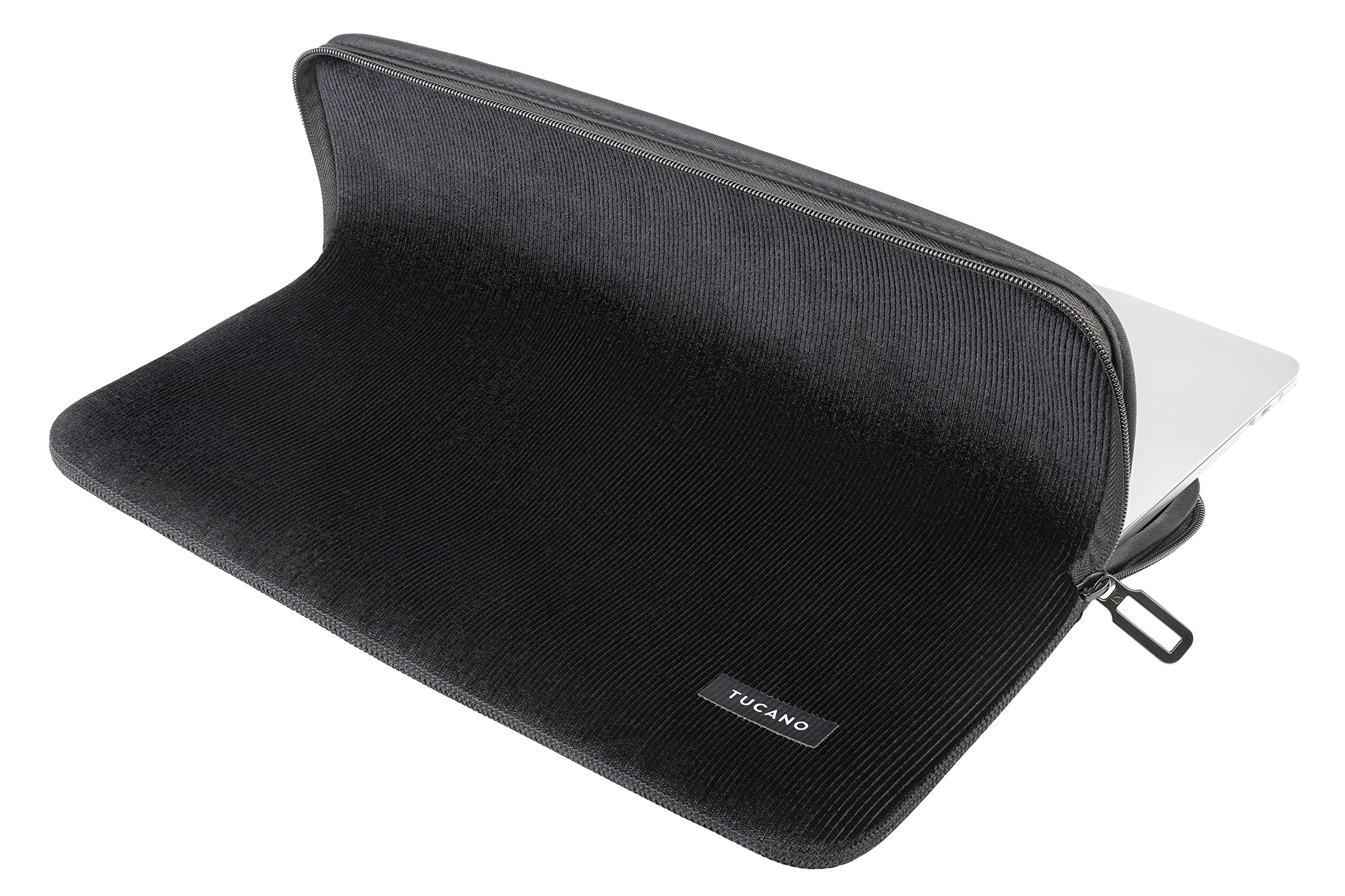 Tucano Second Skin Velluto - Funda para portátil (Terciopelo y Neopreno, 14", Color Negro