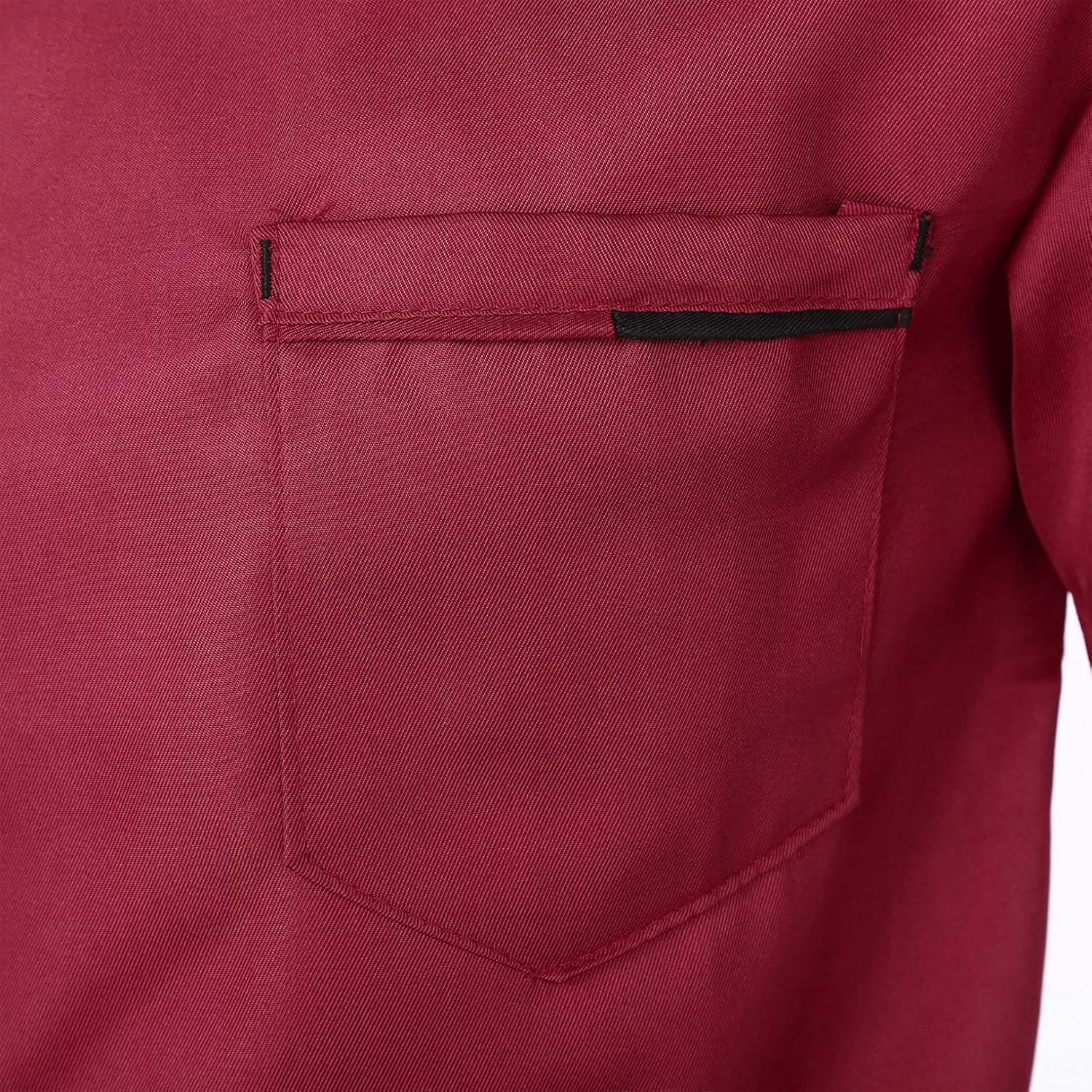 Hularka Unisex Chef Coat Long Sleeve Chef Jacket Restaurant Kitchen Cooking Uniform