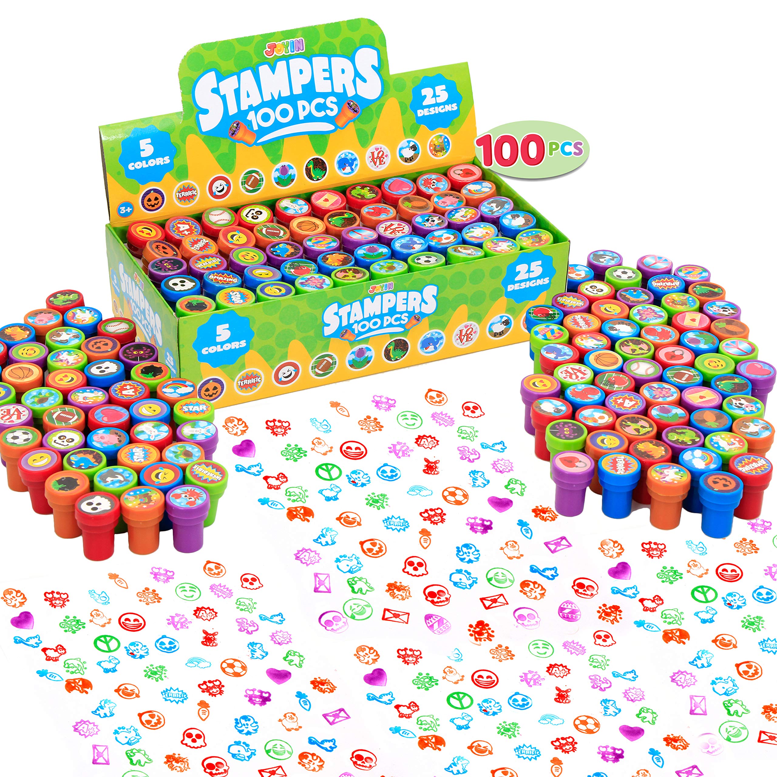 Buy 100 Pcs Assorted Stamps for Kids Selfink Stamps (50 DIFFERENT