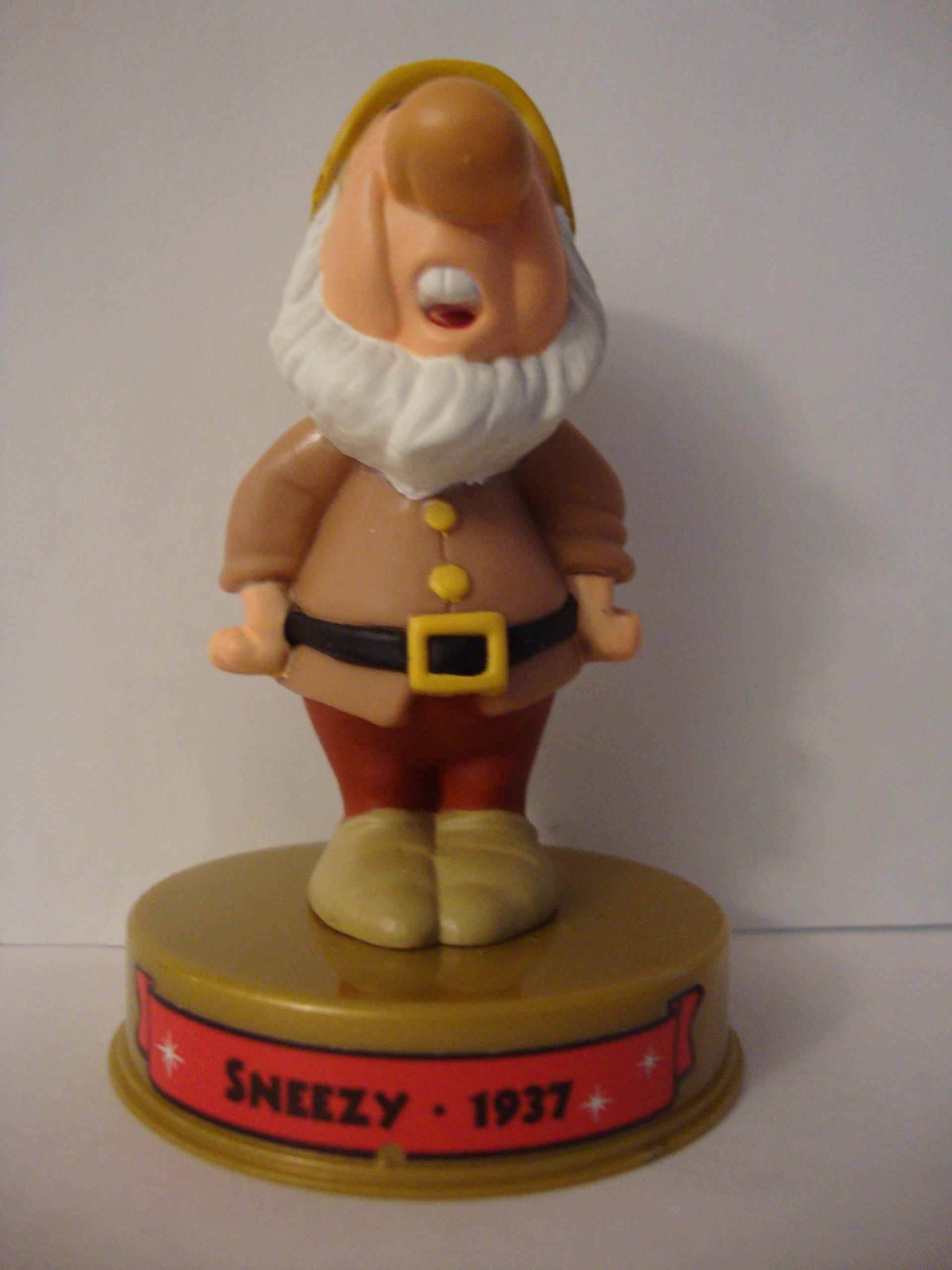 2002 Mcdonalds 100 Years of Sneezy Figure Happy Meal Toy