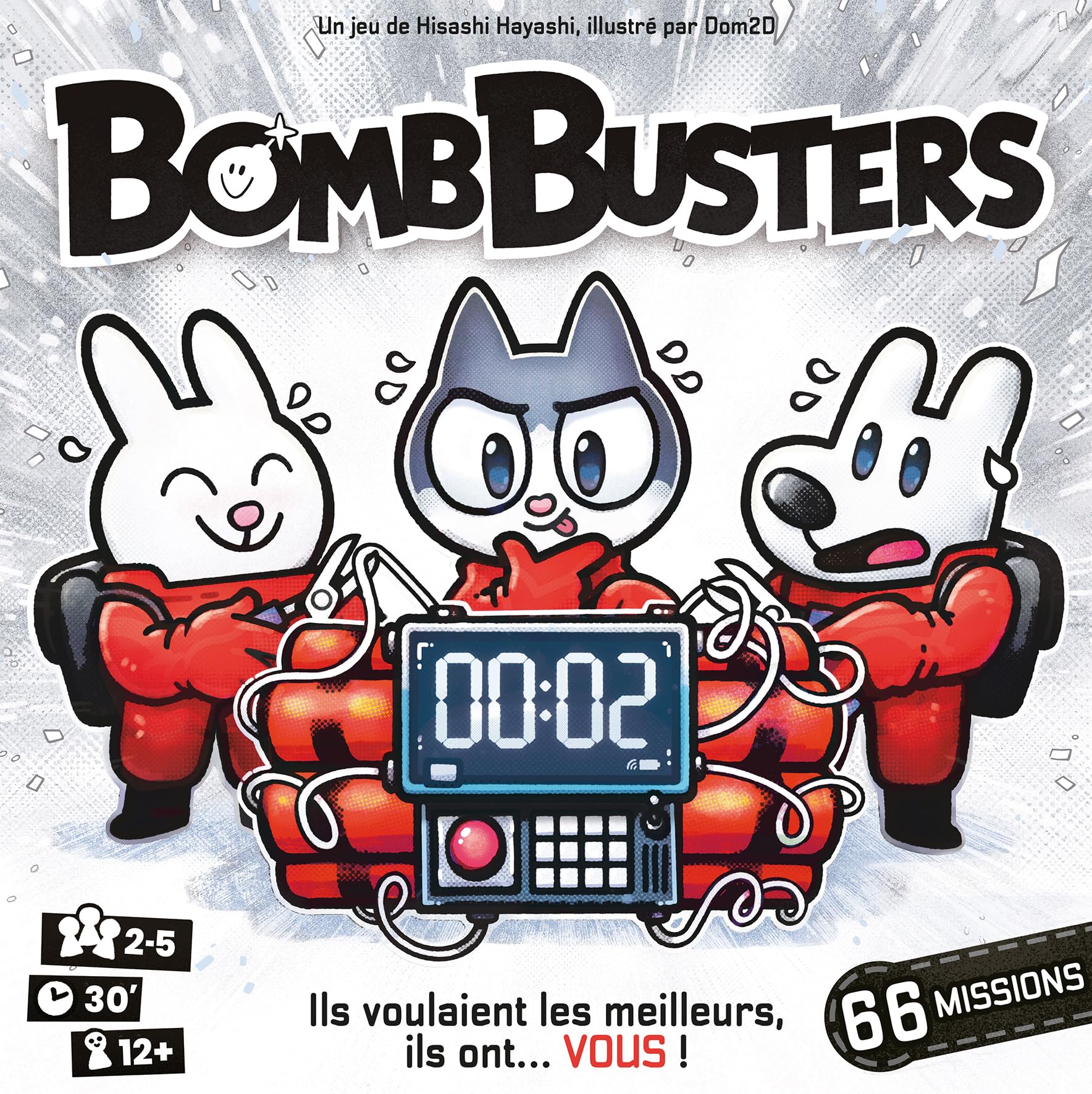 Asmodee | Bomb Busters | Francese | Cocktail Games | 12+ | 2-5 giocatori | 30-60 minuti | Gioco di famiglia | Gioco di Società Cooperativa | Adulti & Bambini | Disinnescare la Bomba in Squadra