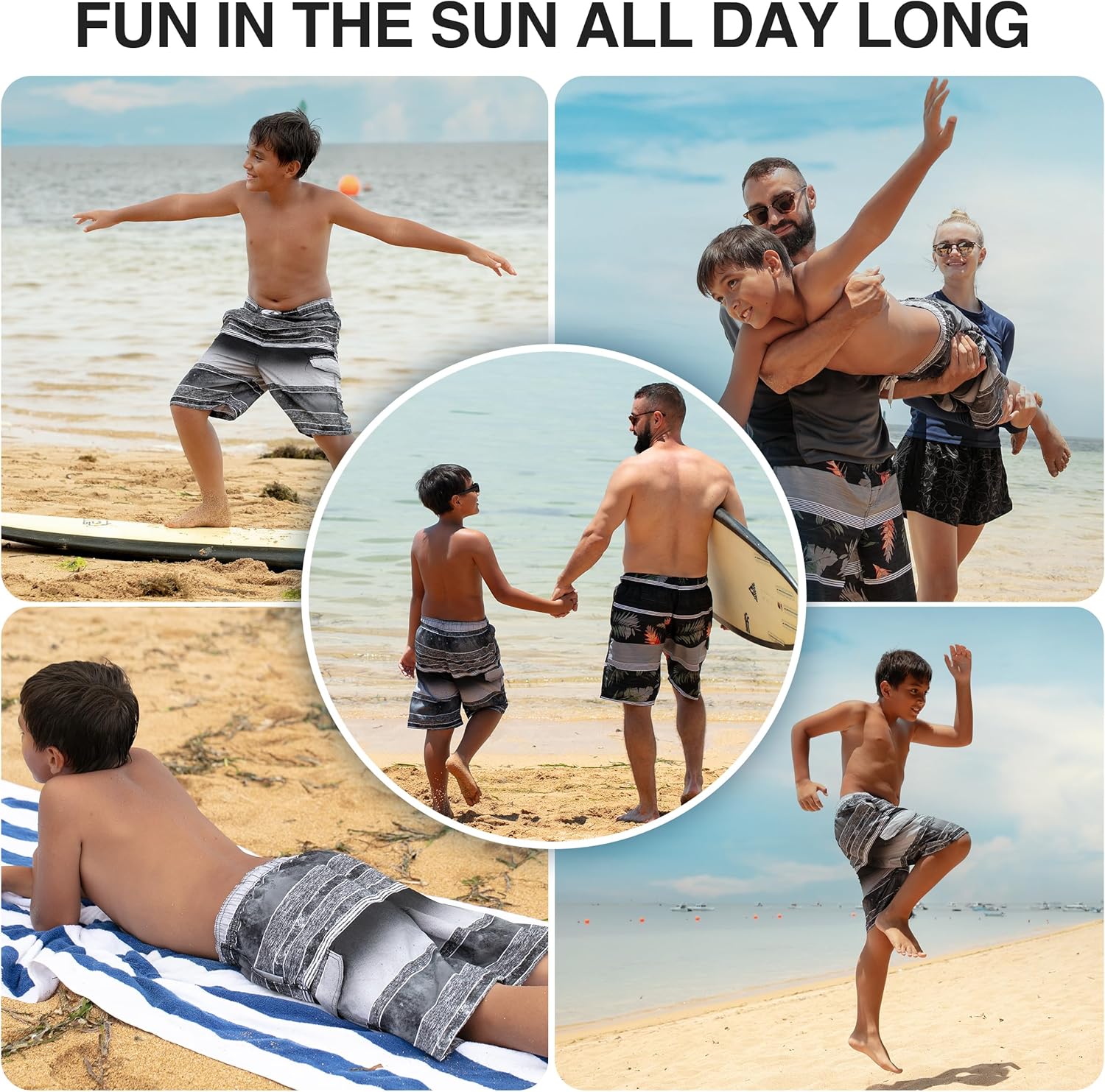 Kanu Surf Boys' Barracuda Quick Dry UPF 50+ Beach Swim Trunk - Image 5