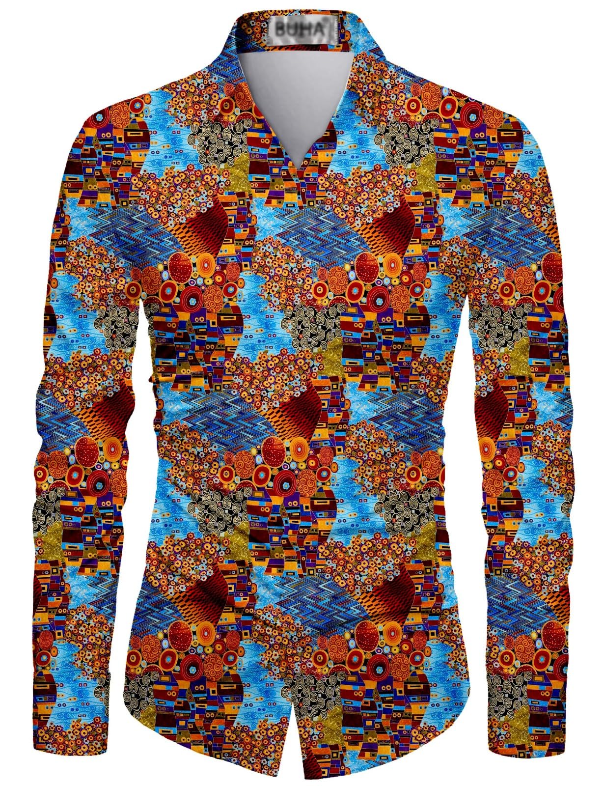 Men’s Unstitched Shirt Fabric – 2.25 Mtr Digital Printed Multicolor Cotton Material | Soft & Stylish Fabric for Casual, Formal-image-11
