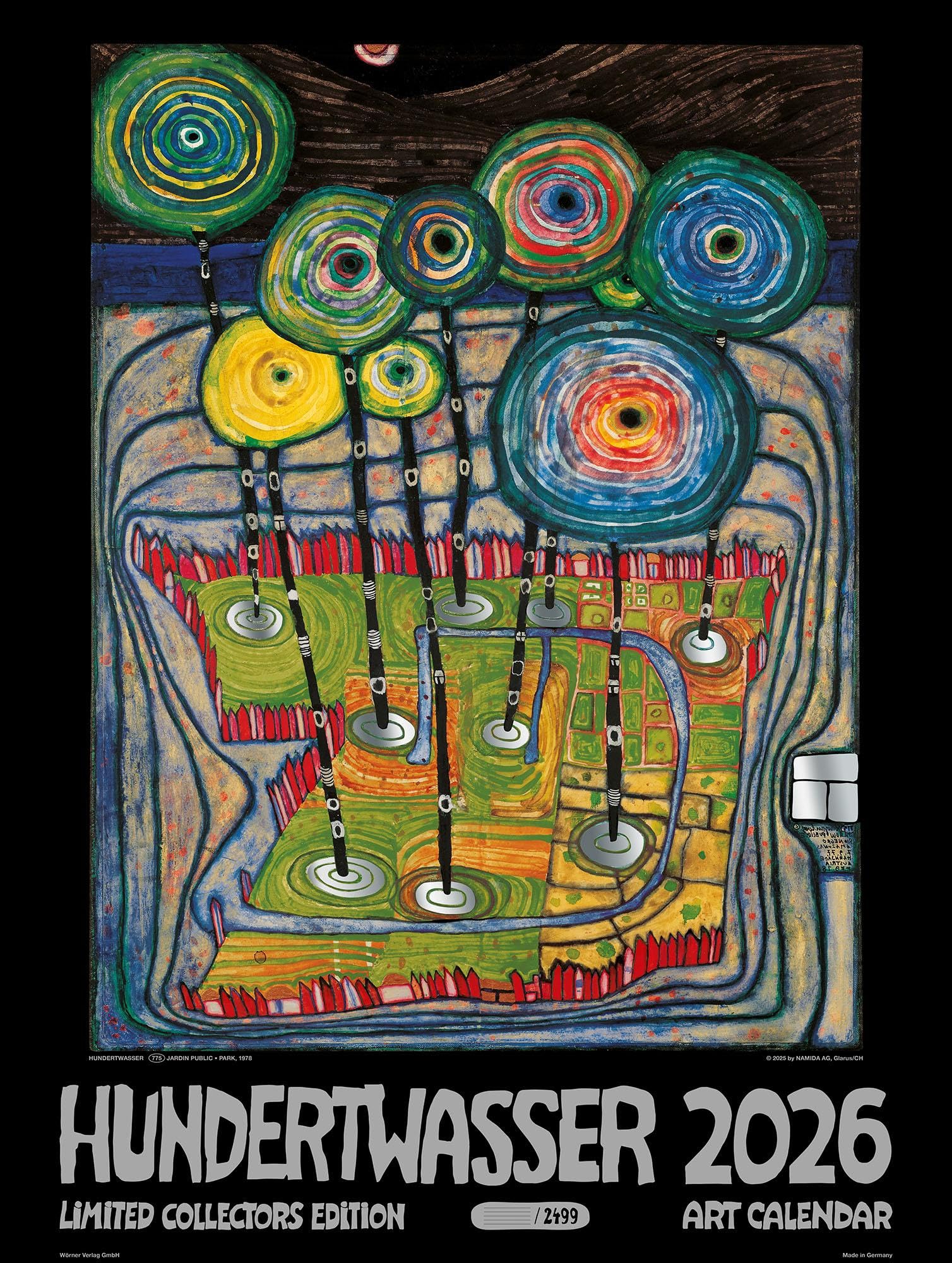 Großer Hundertwasser Art Calendar 2026: Limited Collectors Edition