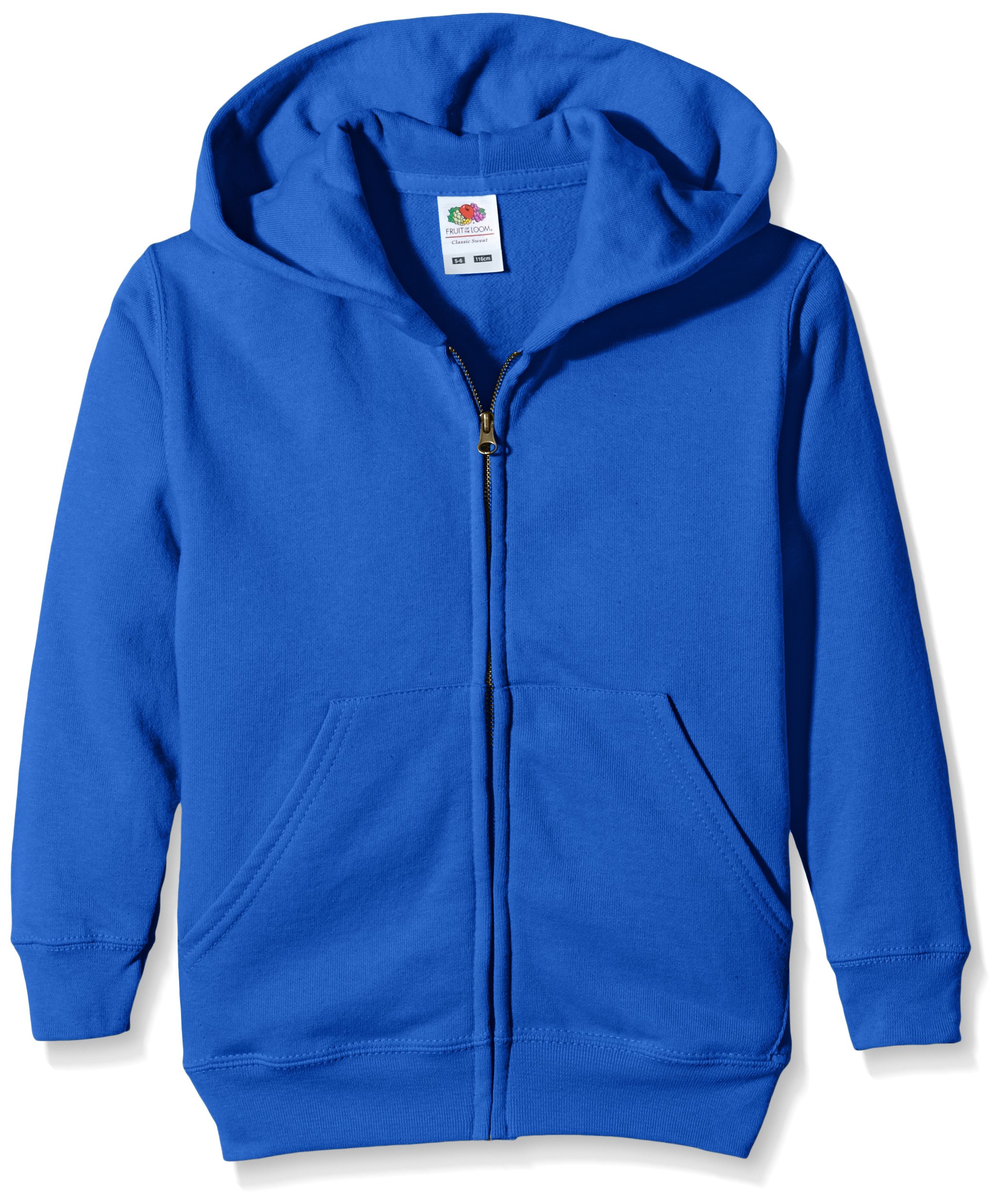 Fruit of the LoomUnisex Kids Zip front Classic Hooded Sweat