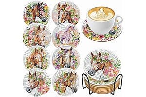 Energetic Horse Diamond Craft Painting Coasters