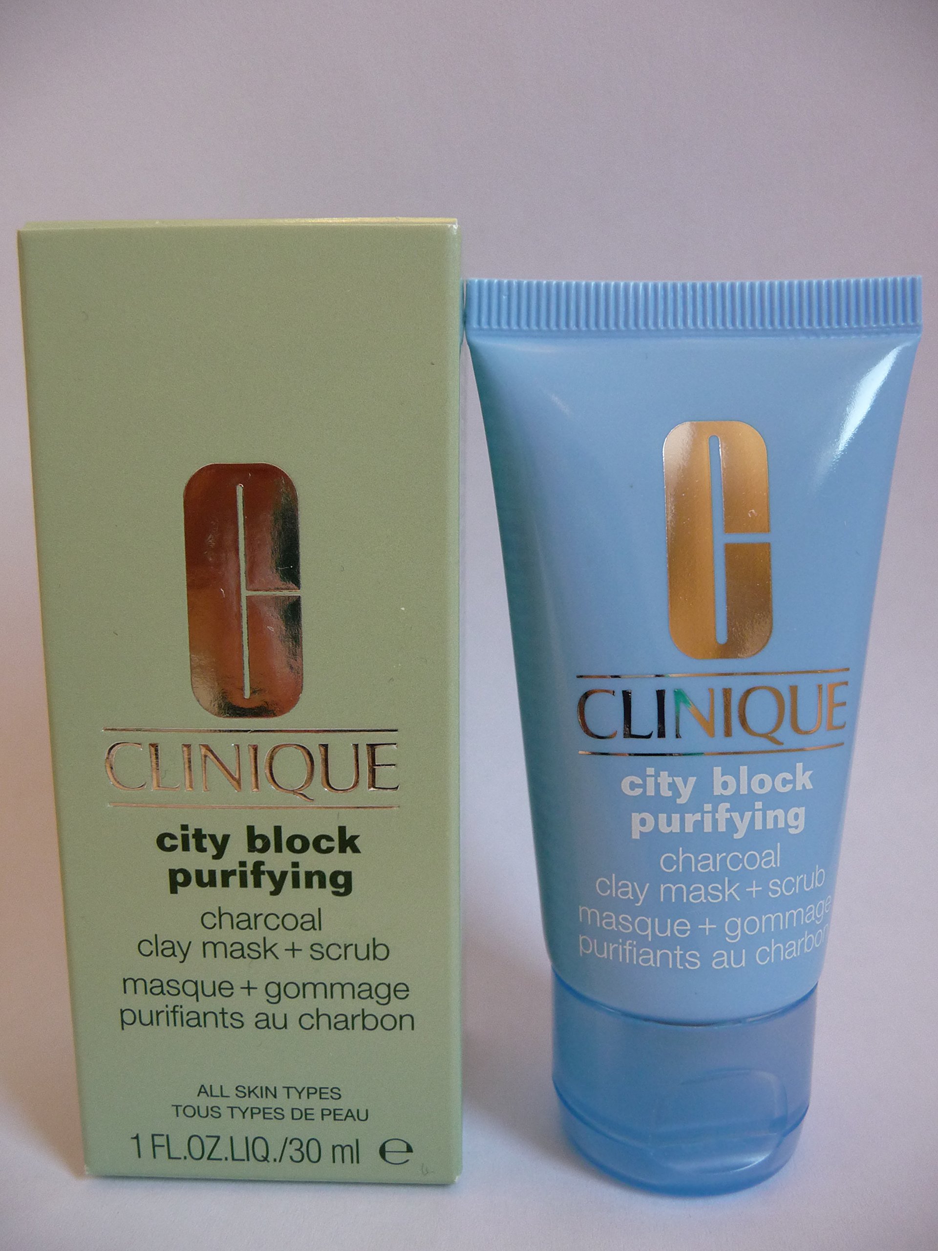 Clinique City Block Purifying Charcoal Clay Mask + Scrub 30ml