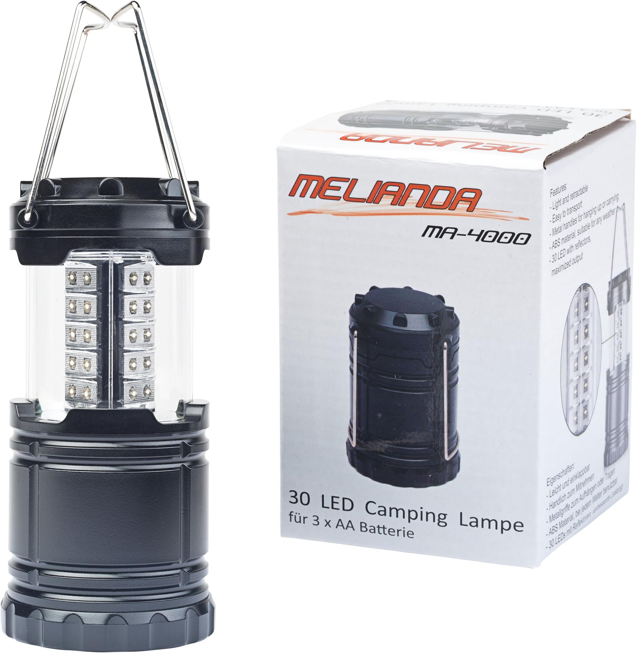 MELIANDA MA-4000 LED Camping Light Outdoor Camping Garden Tent Light Emergency Light Portable Lantern