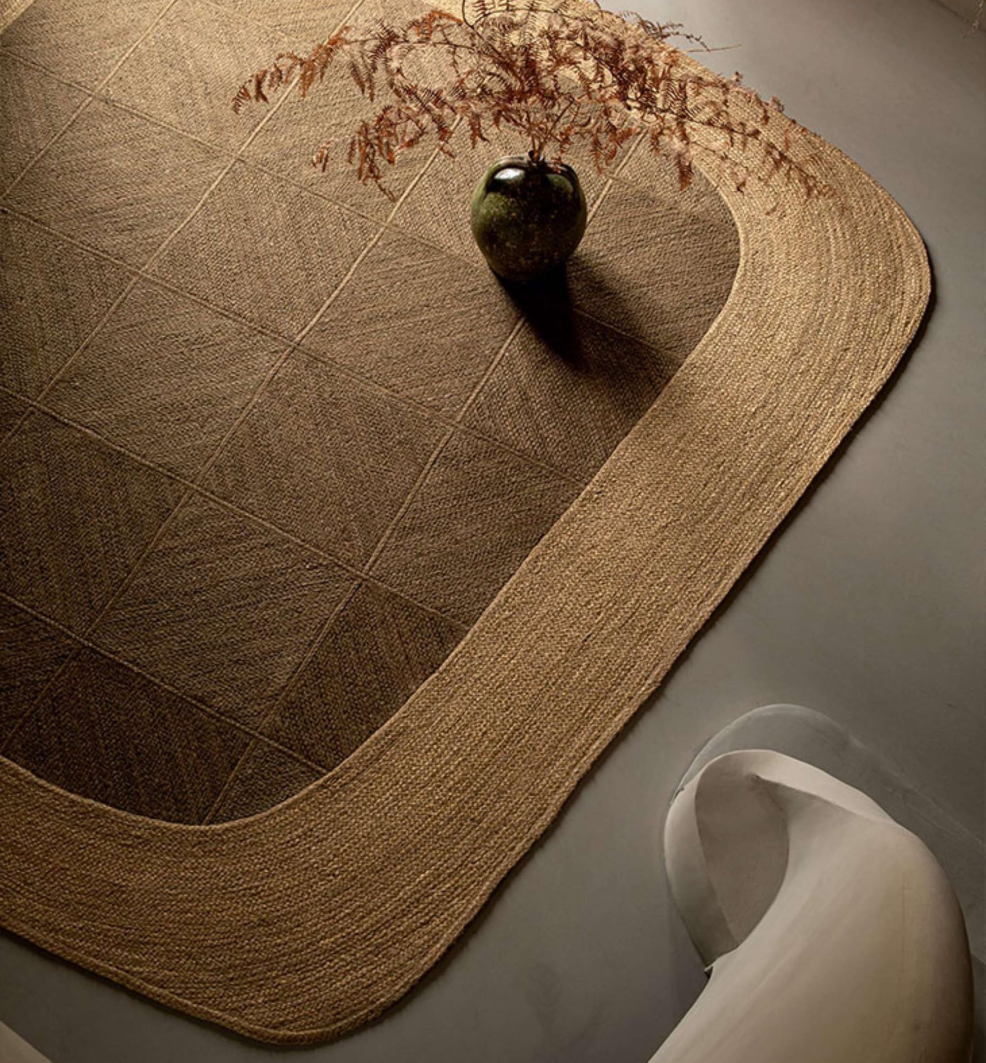 Tapis de couloir en jute naturel fait à la main de 9,1 x 6,1 m - Décoration d'intérieur indienne - Tapis de couloir - Tapis tressé en jute chanvre