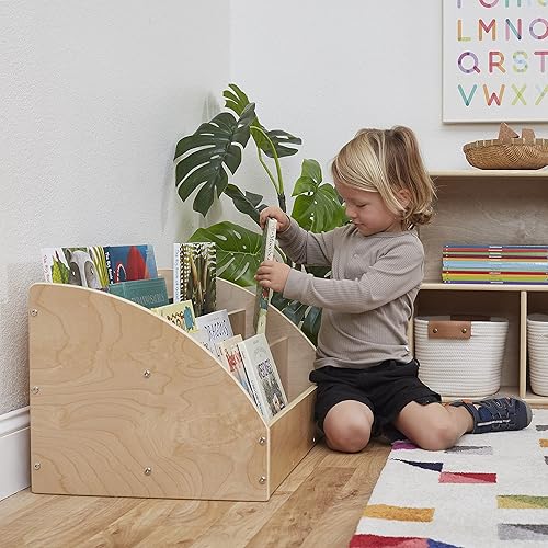 Miniatura 9 de ecr4kids - Soporte de madera de abedul para libros para niños o niños, color natural, Estándar