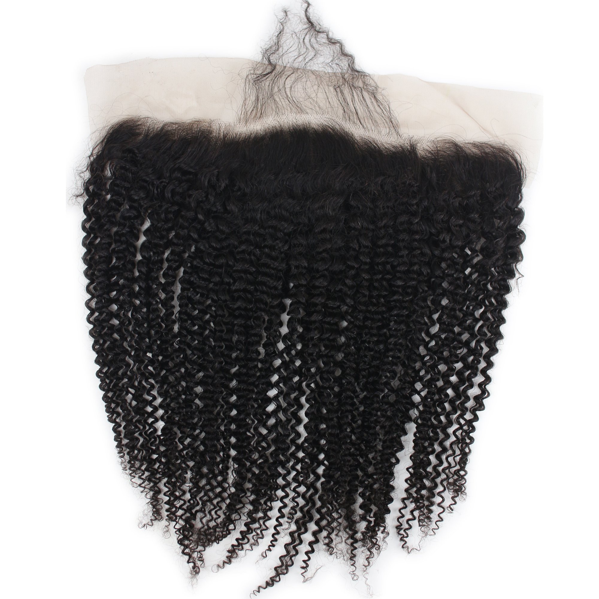 Dreambeauty 13×4" Lace Frontal Closure Kinky Curly Full Lace Front Closure Free Part Unprocessed Brazilian Virgin Human Hair Extension Ear to Ear Lace