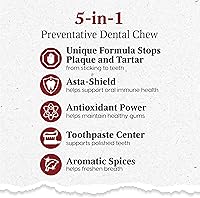 Vista 4 de ARK Naturals Protection Plus Pasta de dientes sin cepillado para razas mini, bolsa de 4 onzas, masticable dental para perros con centro de pasta