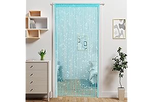 Boho Beaded Curtains for Doorways Hippie Glitter Decor