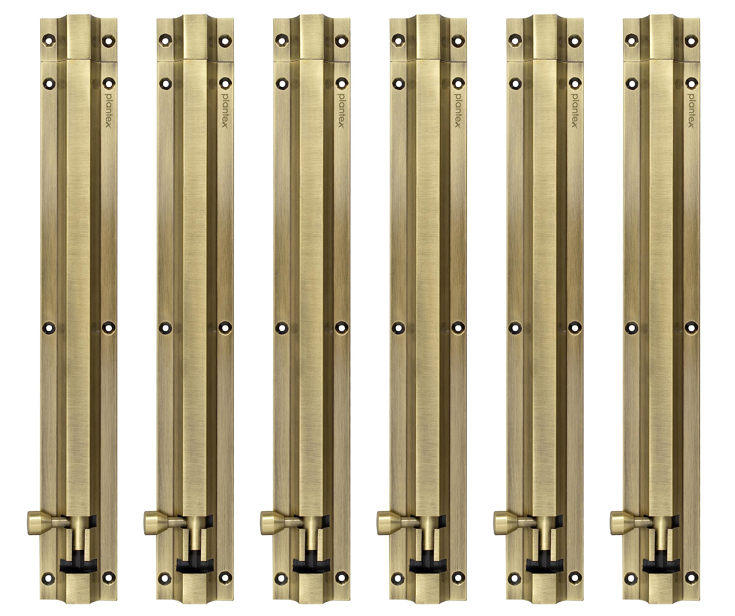 Plantex Stainless Steel Tower Bolt/Tower Bolt for Home,Offices Doors and Windows/Tower Bolt for Main Door/Door Latch/Kundi/Chitakini/Door Latch for Windows - Pack of 6 (Brass Finish, 12 inch) (B0C2CQDB3J) Amazon Price History, Amazon Price Tracker