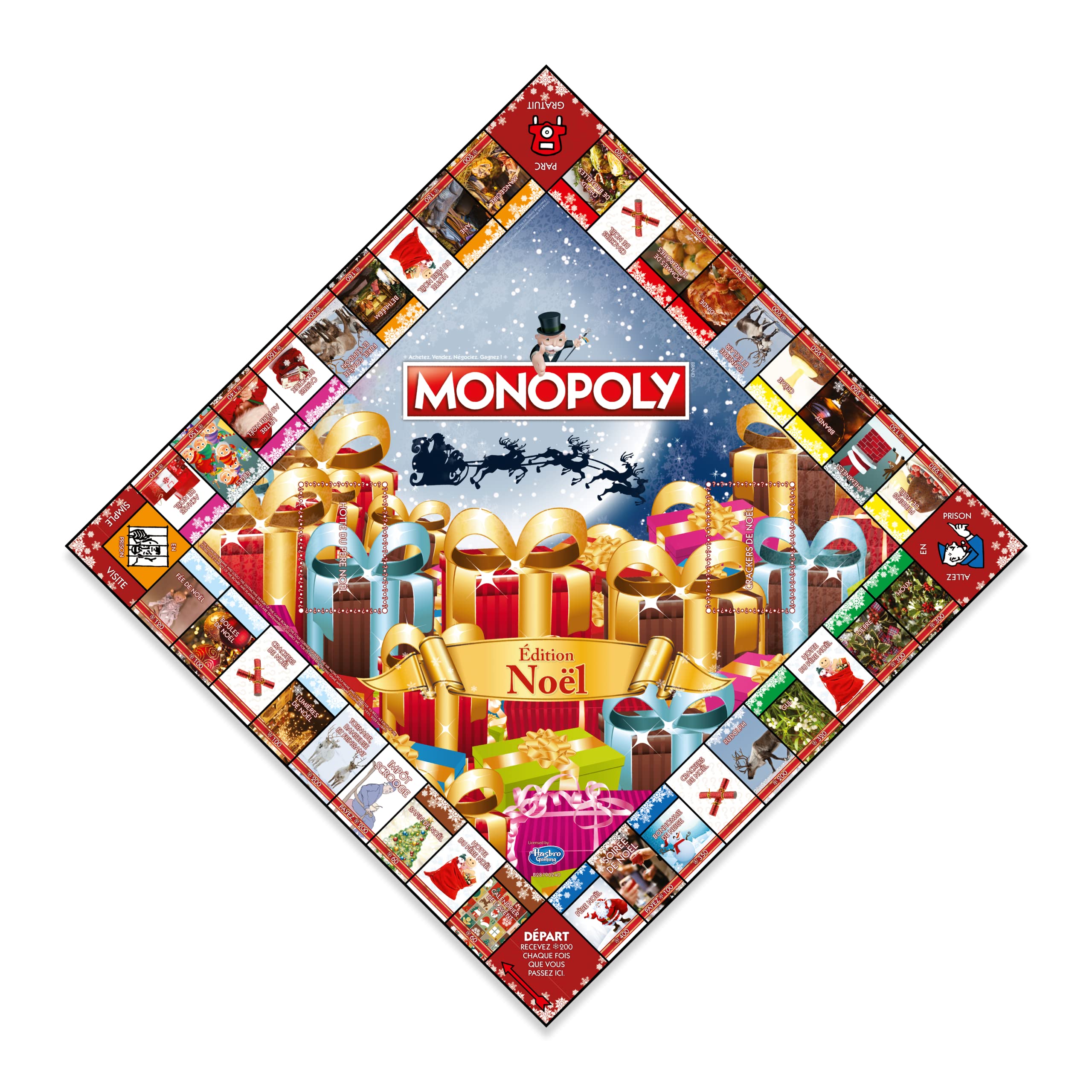 MONOPOLY NoeL - Jeu de plateau - WINNING MOVES