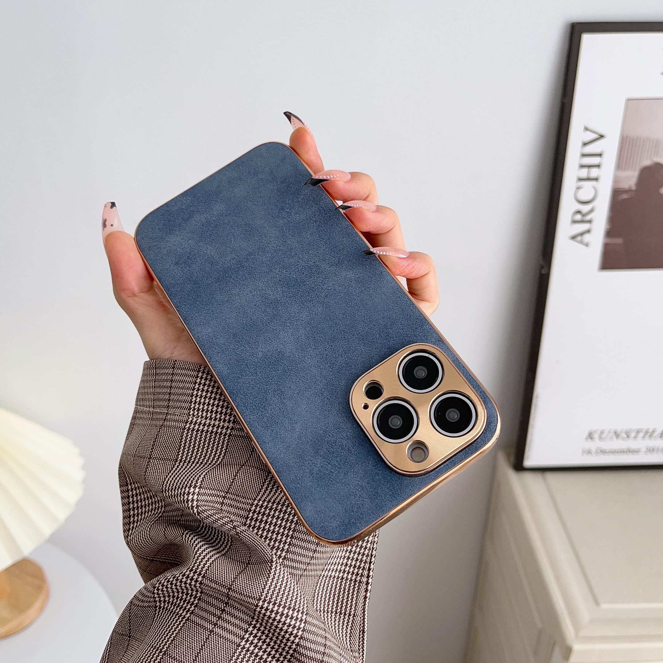 Amazon.co.jp: ZOUKAIA iPhone 14 Pro 用 ケース 合成レザー レトロ