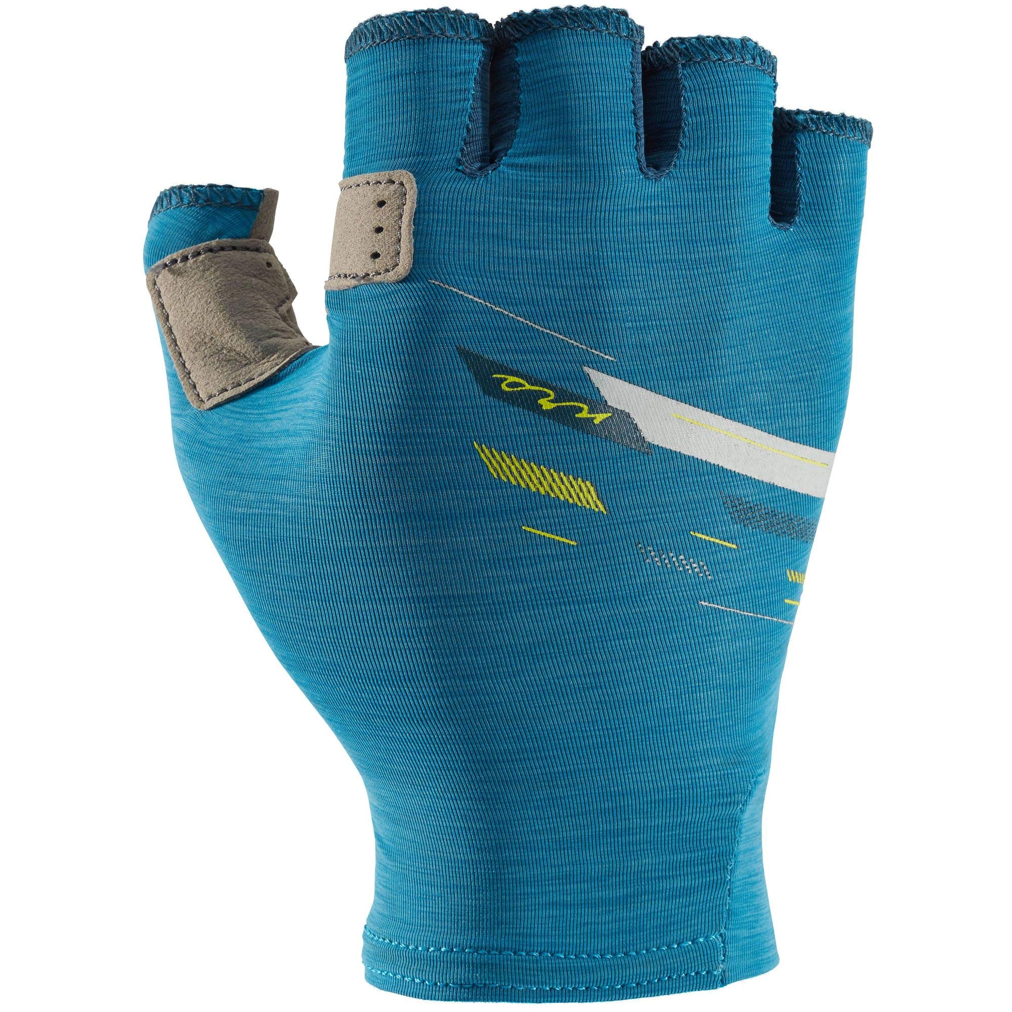 Women's Half-Finger Boater's Gloves (Fjord, Medium)