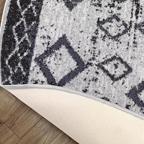 Miniatura 245 de Antep Rugs - Alfombras antideslizantes de 3 x 5 pies (antideslizante) con parte trasera de goma, de estilo antiguo, bohemio, marroquí y con pelo