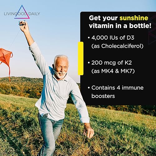 Miniatura 5 de Livingood Daily Paquete esenciales potente suplemento de cúrcuma Omega 3-6-7-9 Plus combinado con vitamina D3 K2, magnesio, mezcla probiótica y más