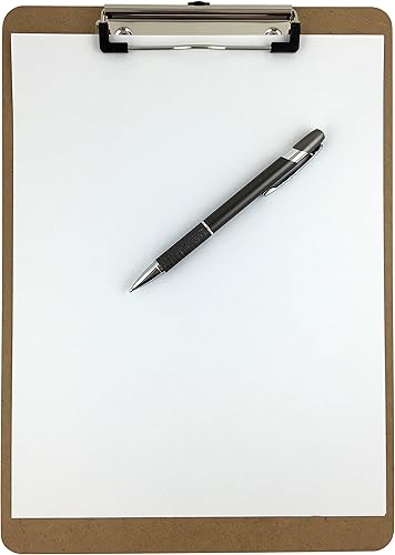 Miniatura 2 de Trade Quest Portapapeles tamaño carta de perfil bajo con clip de cartón rígido (paquete de 24)